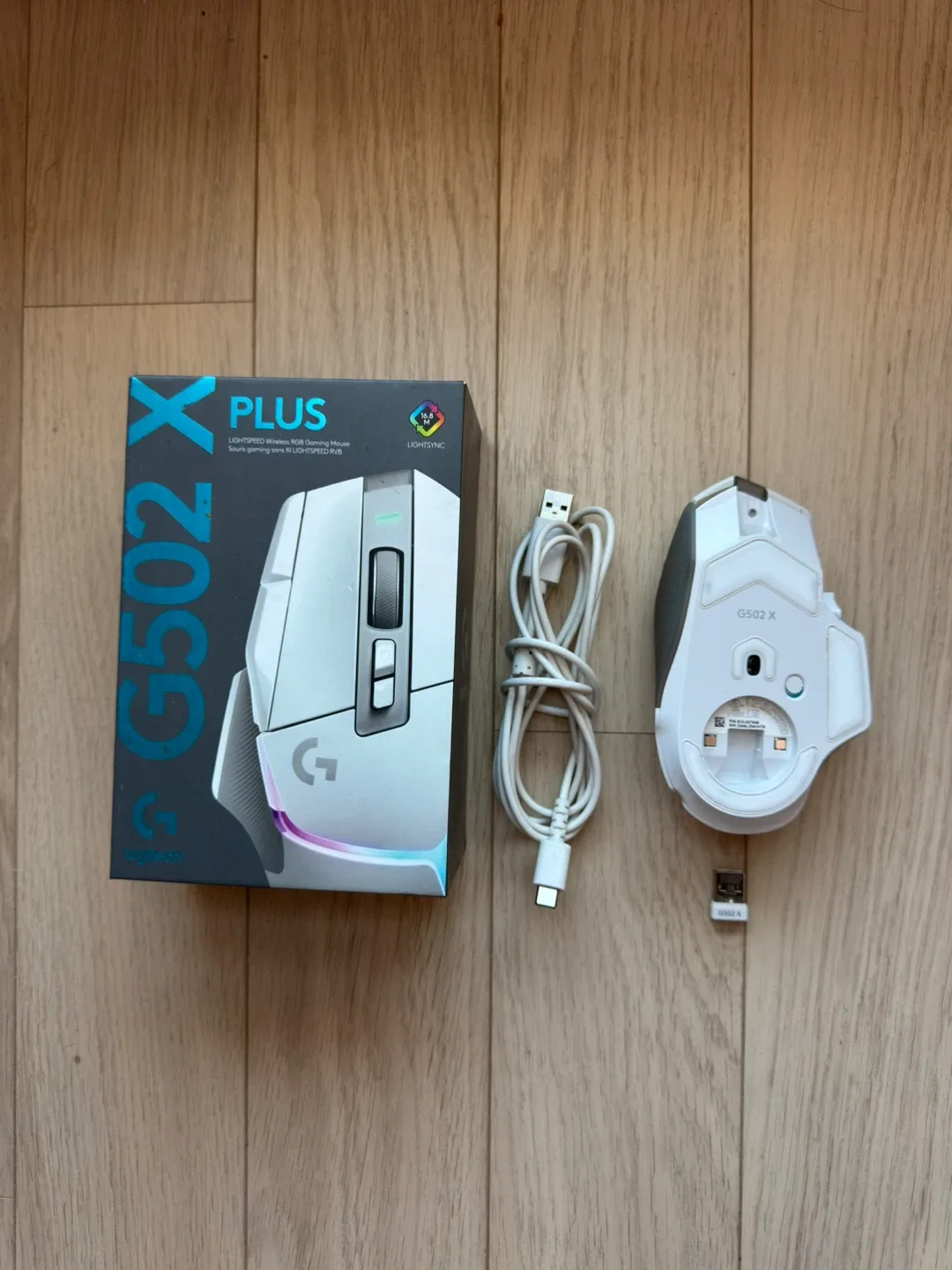 Logitech G502 X Plus Wireless RGB Gaming Mouse - White image indicator(2)
