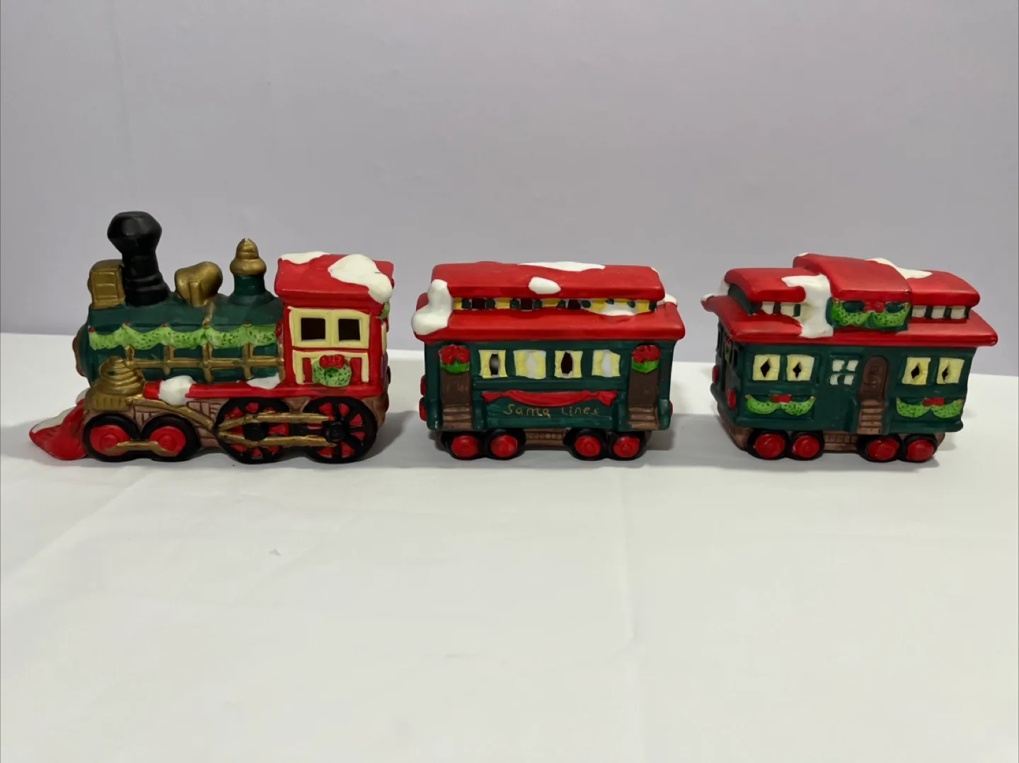 Ceramic Christmas Train Set image indicator(4)