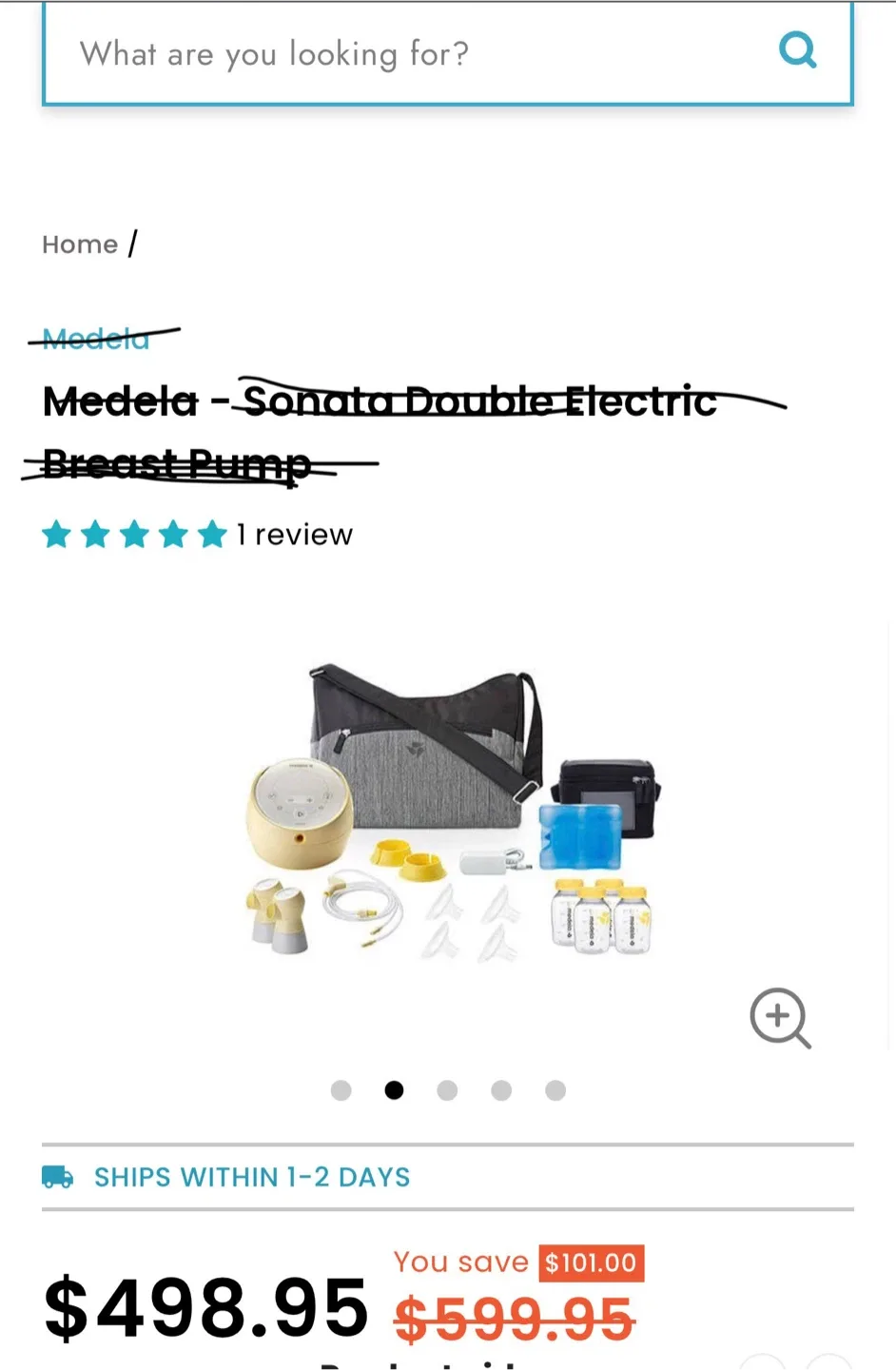 Medela Sonata Breast Pump with Accessories image indicator(7)