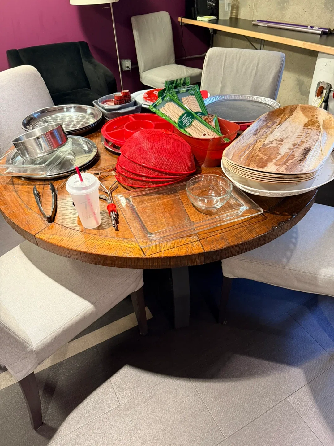 Assorted Kitchenware: Trays, platters and mugs free