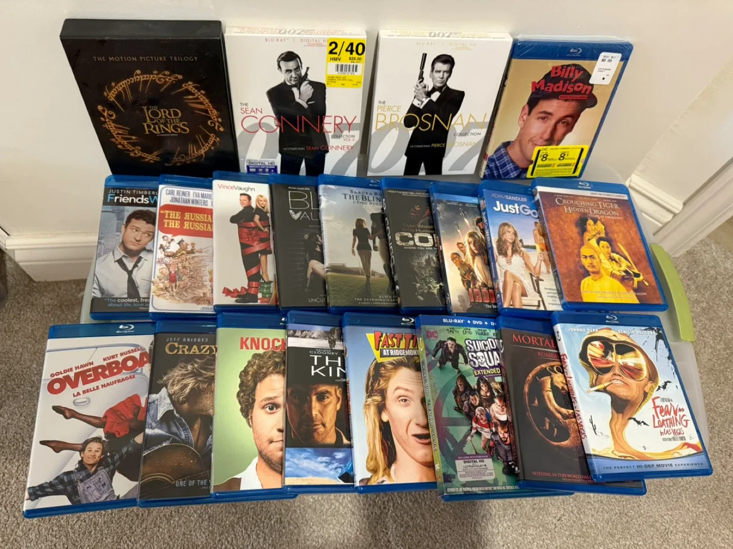 Blu-ray Movie Collection (Barely used)