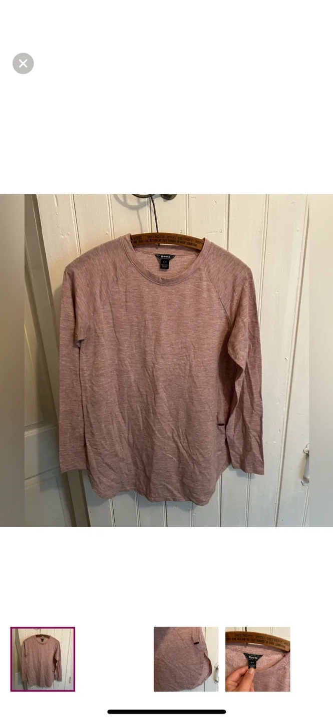 Roots small pink Long Sleeve Top