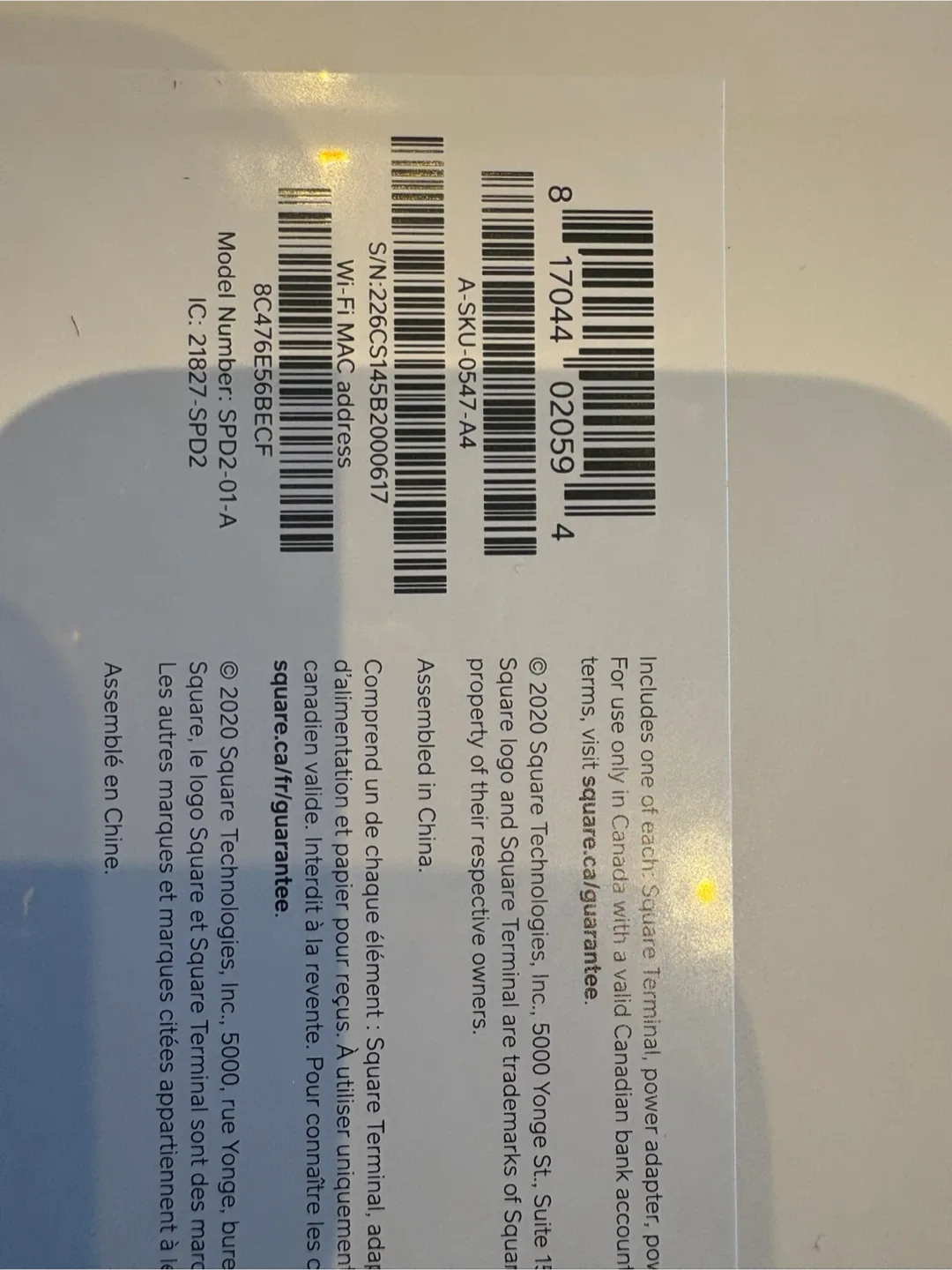 Square Terminal Payment System - Like New image indicator(2)