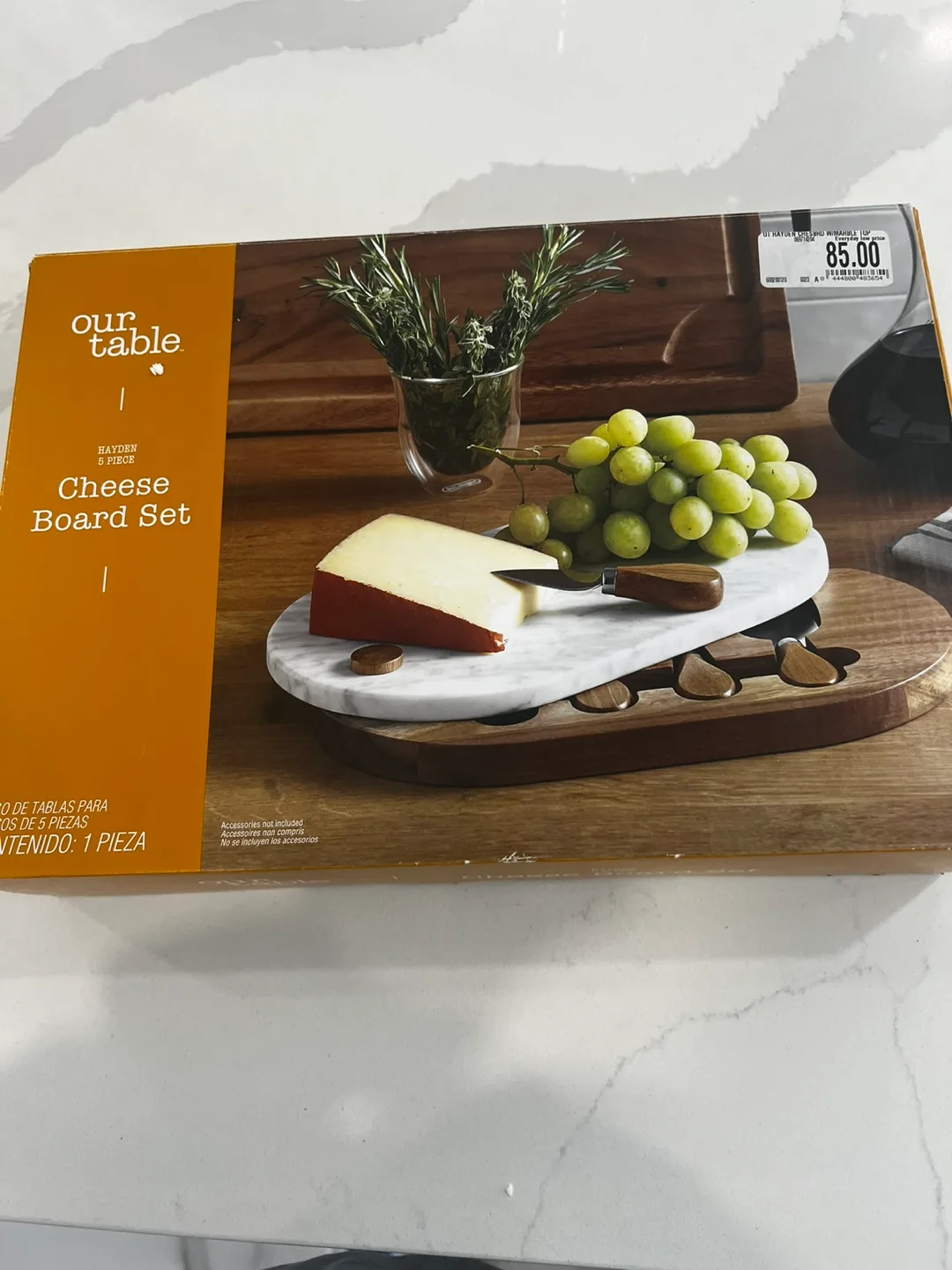 Our Table Hayden 5-Piece Cheese Board Set