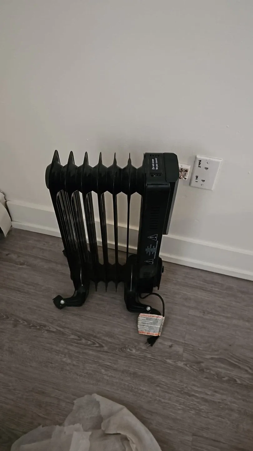 Black Electric Heater