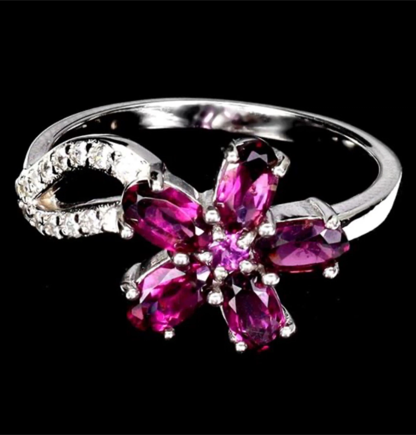 Rhodolite Garnet Ring