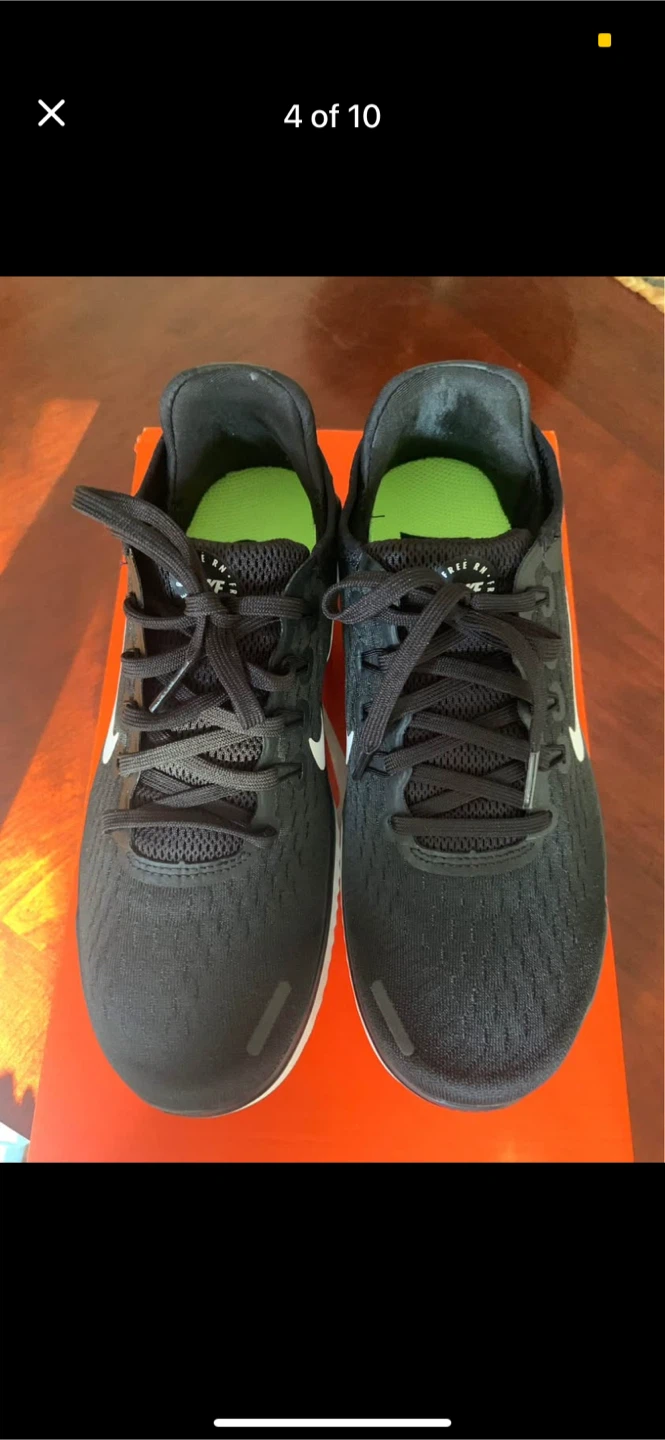 Nike Free RN 2018 Black/White - Size 5 US - photo 4