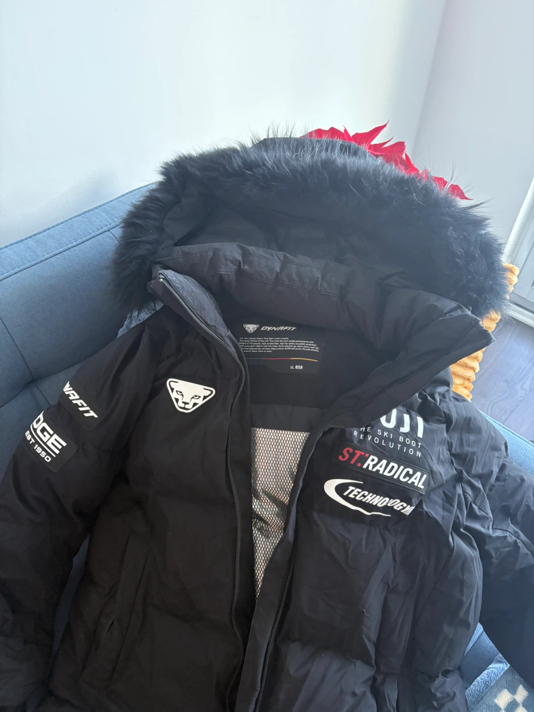 Dynafit XL Black Down Puffer Jacket
