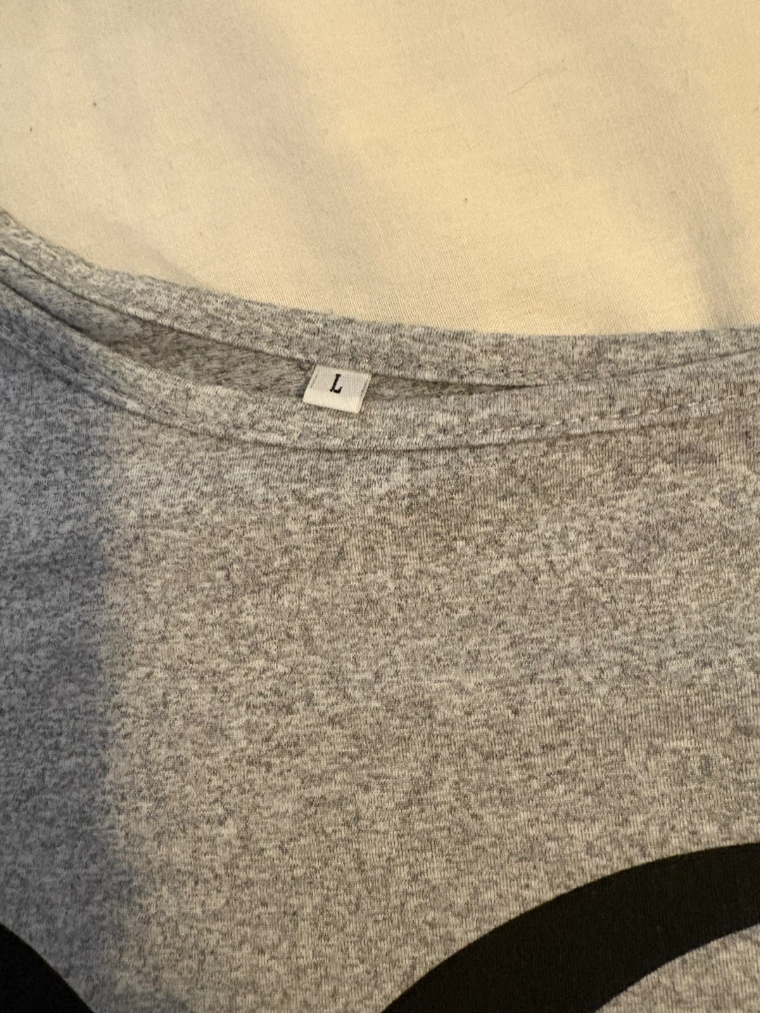 Gray Heart Print Top - Size L #cleanout - photo 2
