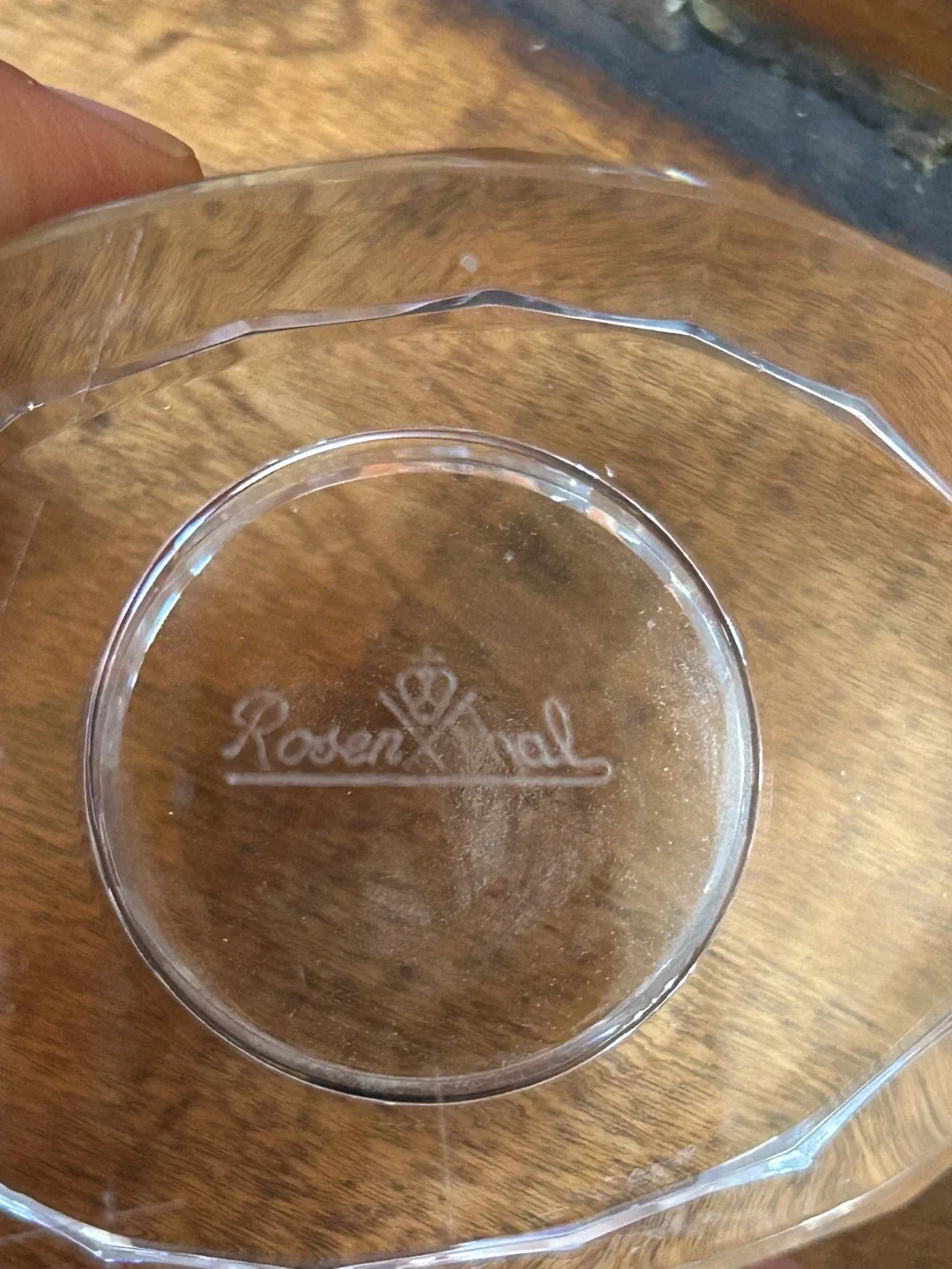 $22 Vintage Rosenthal candle holder crystal MCM tea light image indicator(6)