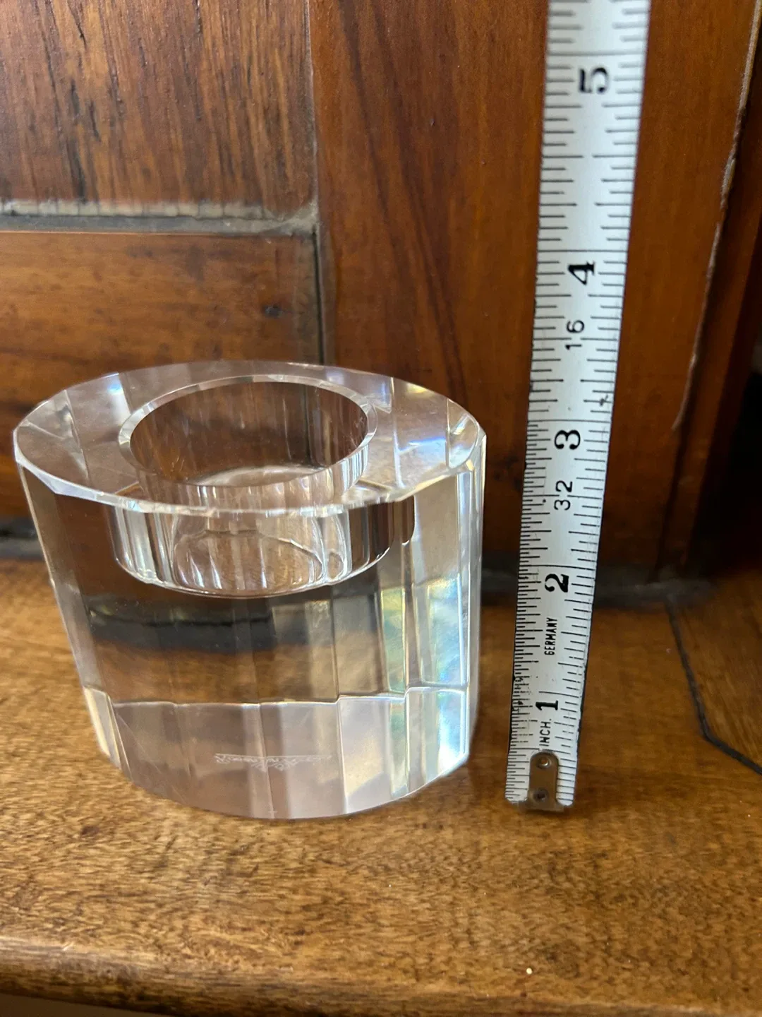 $22 Vintage Rosenthal candle holder crystal MCM tea light image indicator(7)