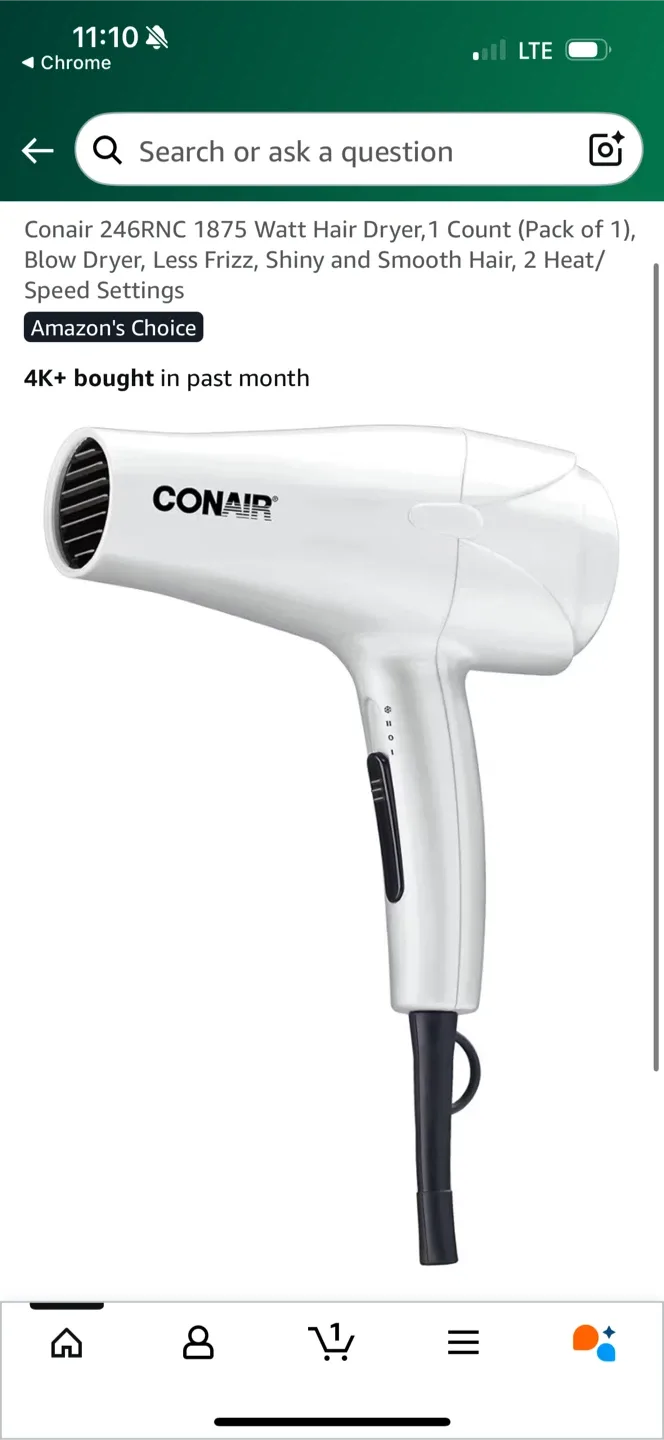 Conair Lightweight Hair Dryer