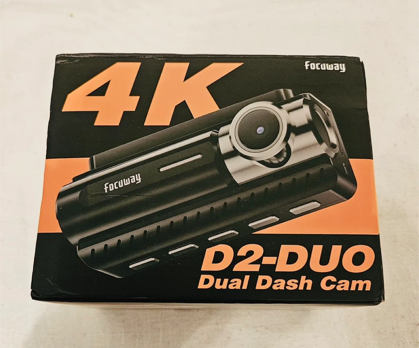 Focuway D2-DUO Dual Dash Cam - 4K/1080P