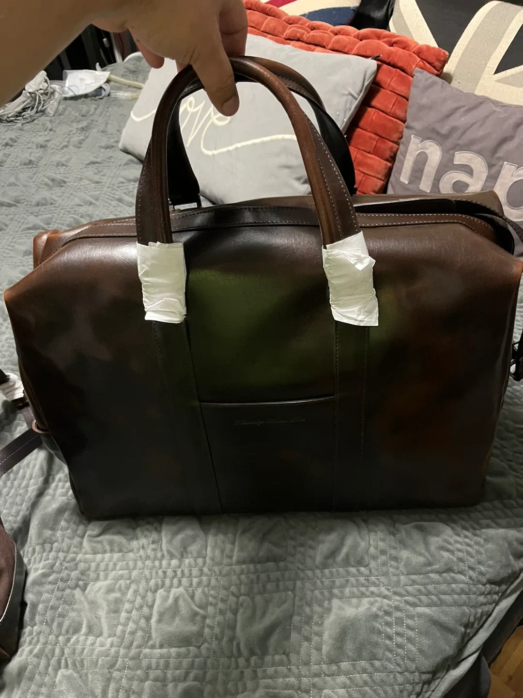 Robert Graham luxury Leather Backpack & Duffle Bag Set image indicator(3)