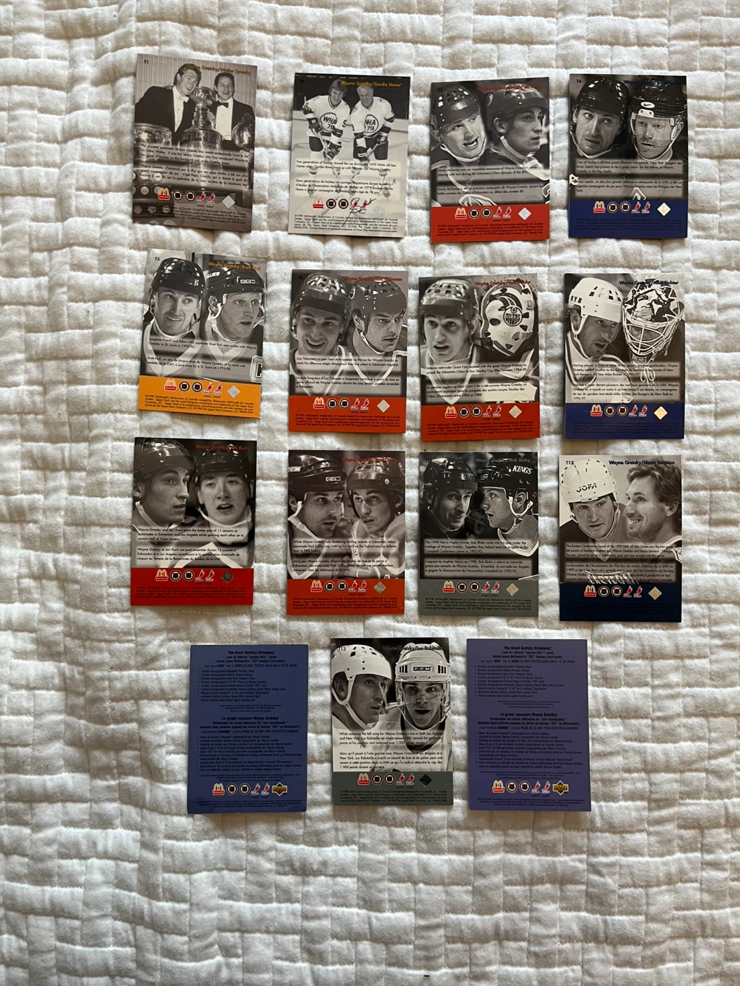 1998-99 McDonalds/Upper Deck Wayne Gretzky Teammates cards - photo 2