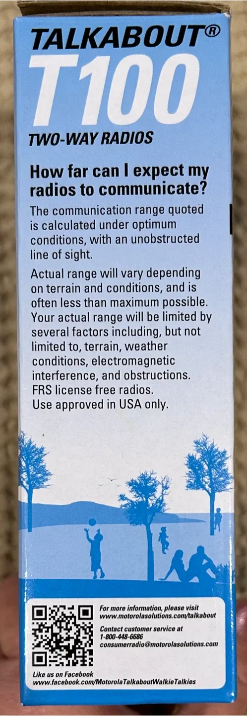 Motorola Talkabout T100 Two-Way Radios - New in Box! image indicator(3)