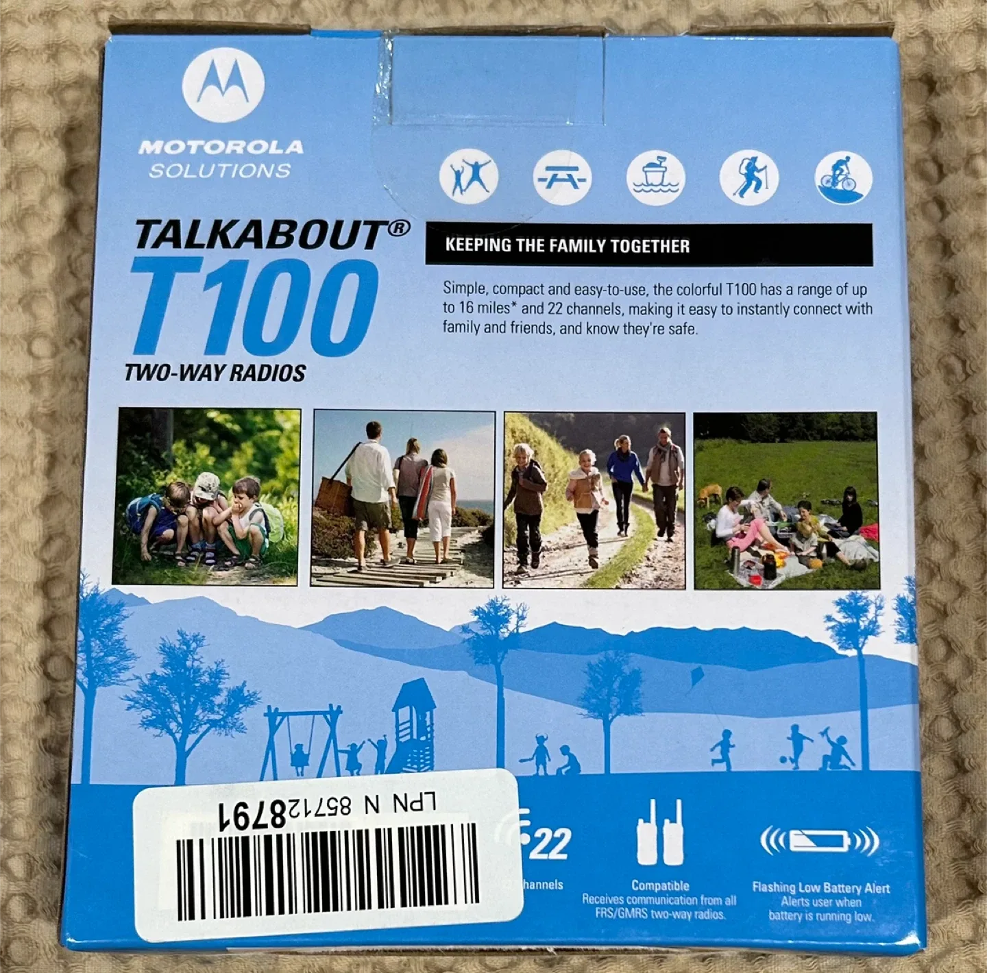 Motorola Talkabout T100 Two-Way Radios - New in Box! image indicator(2)