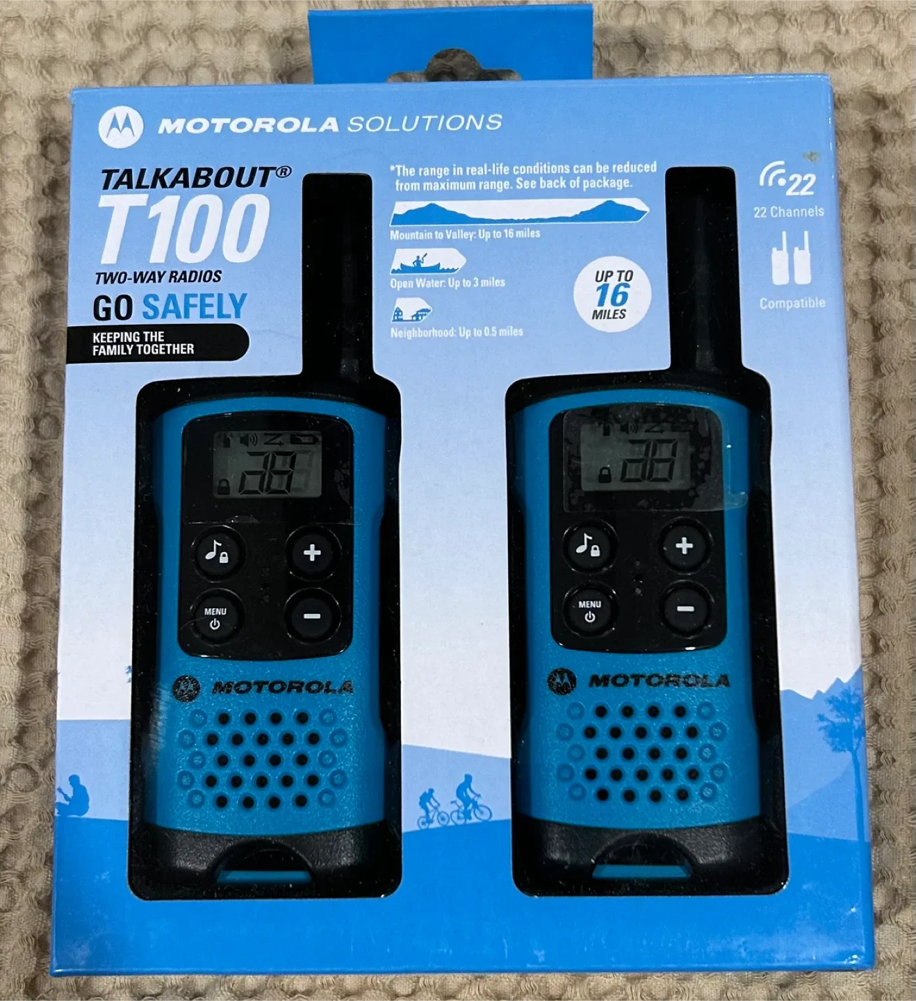 Motorola Talkabout T100 Two-Way Radios - New in Box!