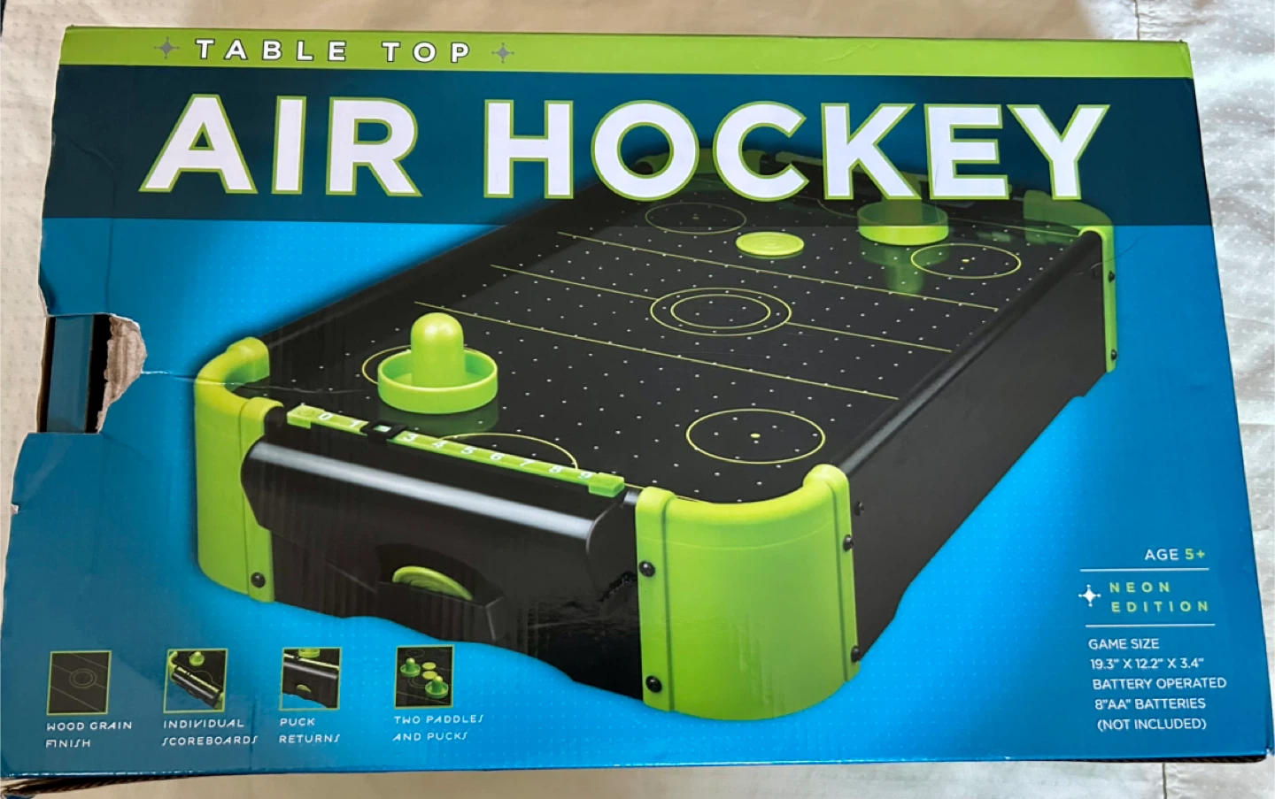 Table Top Air Hockey - Neon Edition