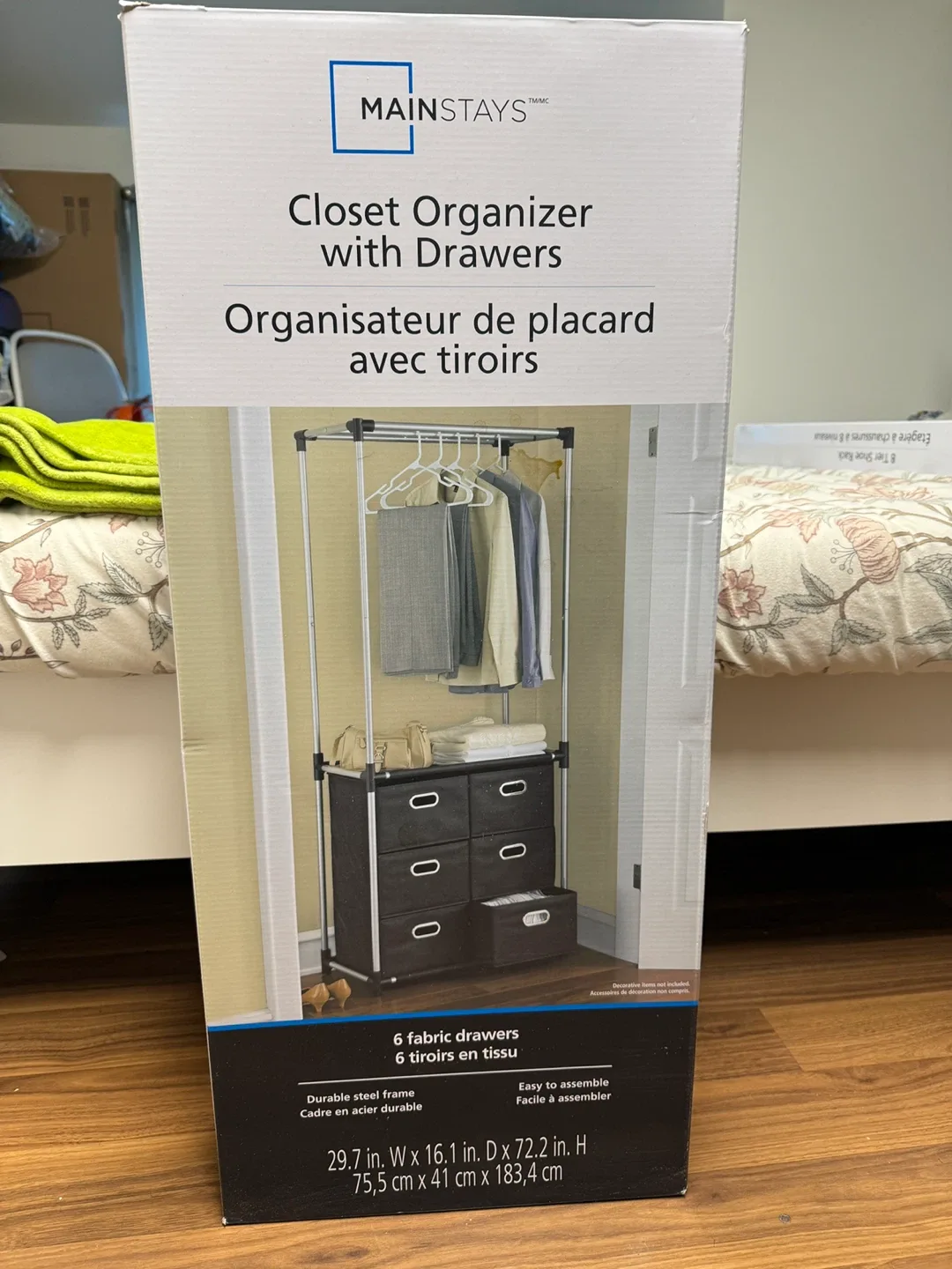 Mainstays Closet Organizer with Drawers image indicator(2)