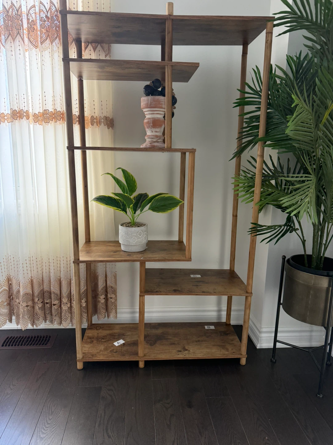 Rustic Brown Bookshelf - Like New!