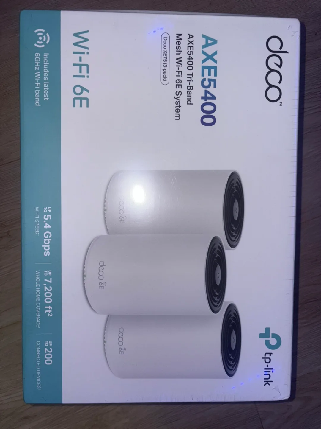 TP-Link Deco AXE5400 Tri-Band Mesh WiFi 6E System