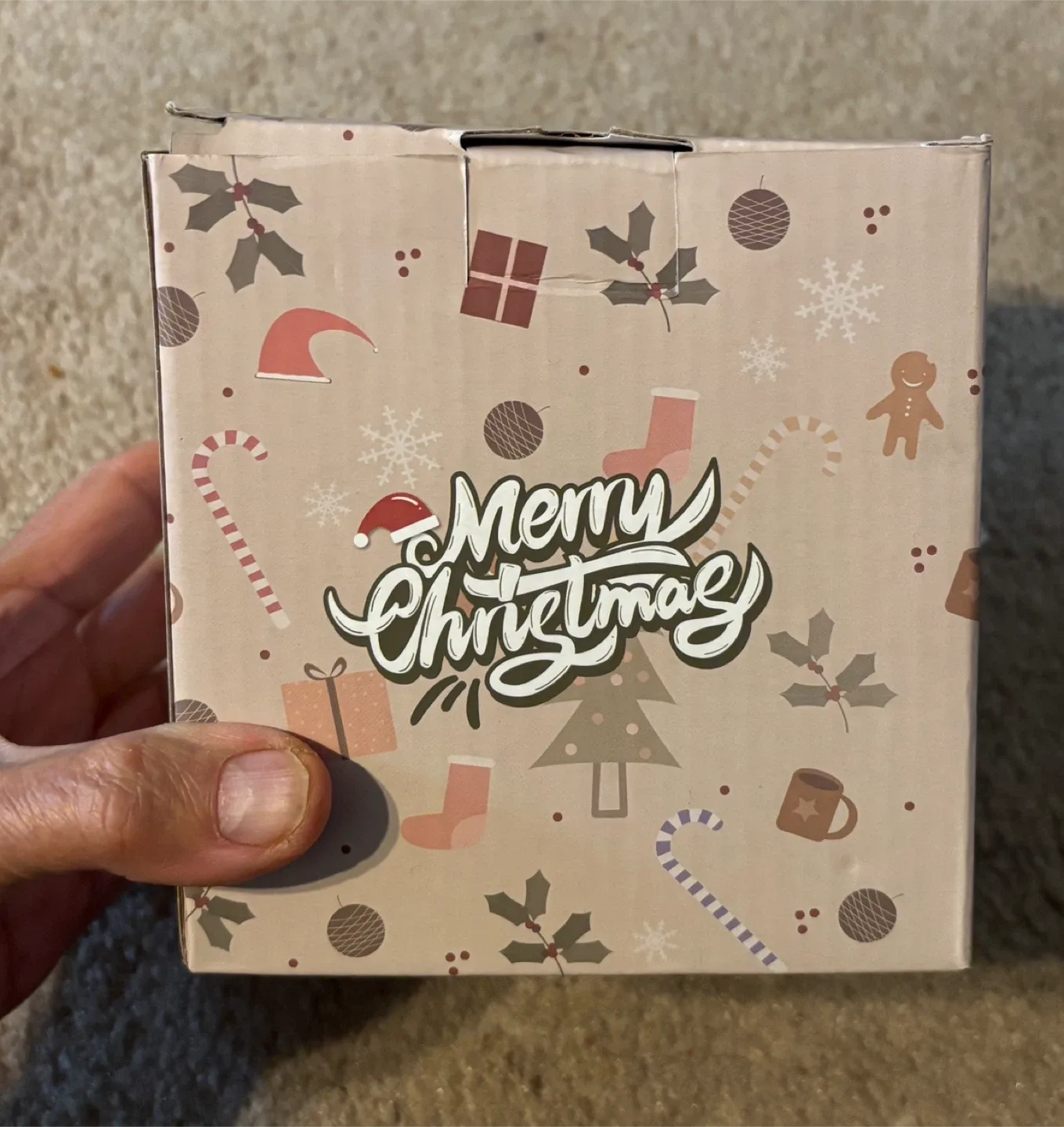 Christmas Tree Glass Mug (with cover) Brand New - 2 available