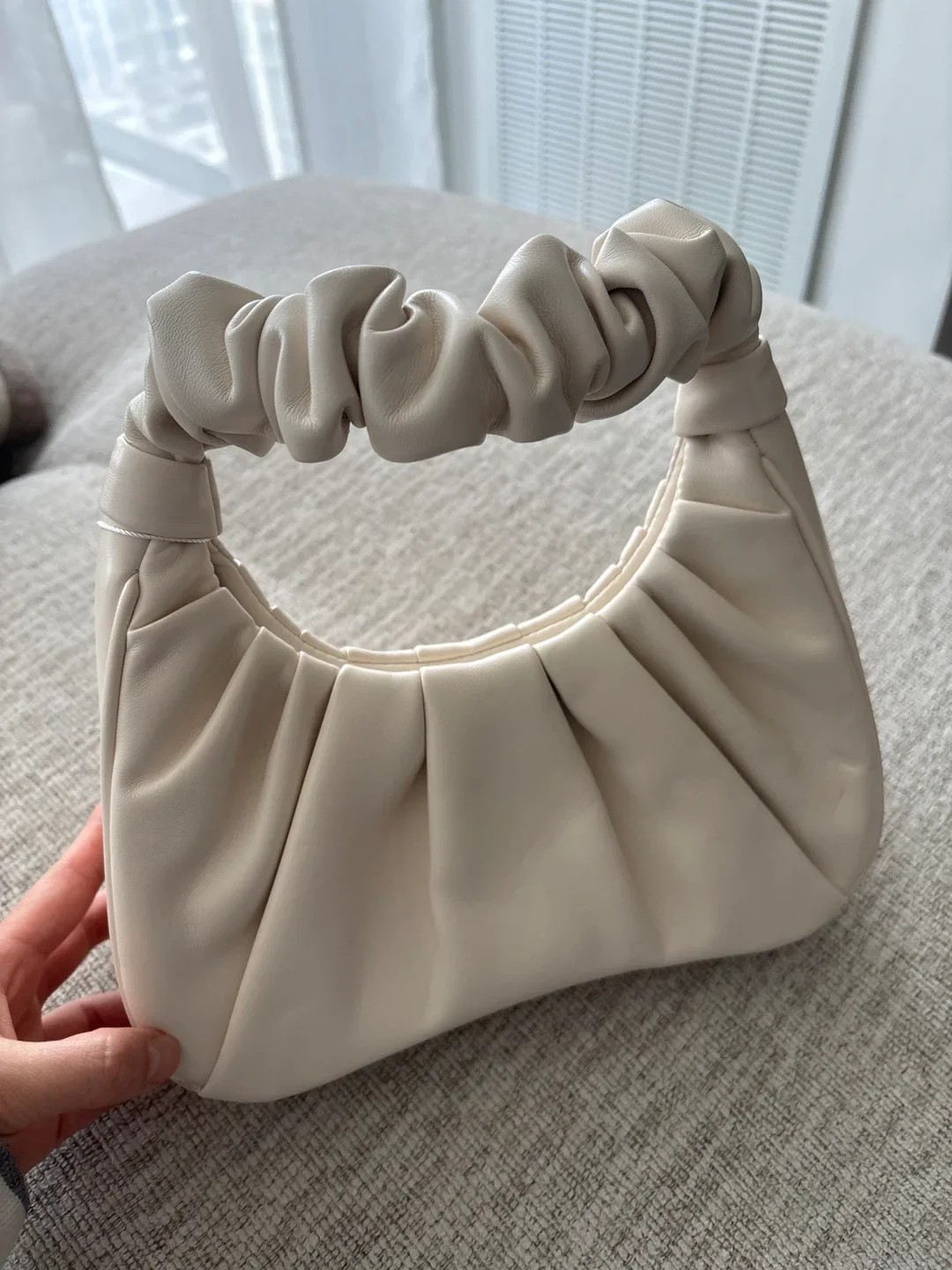 JW PEI Gabbi Ruched Hobo Handbag - Ivory image indicator(3)