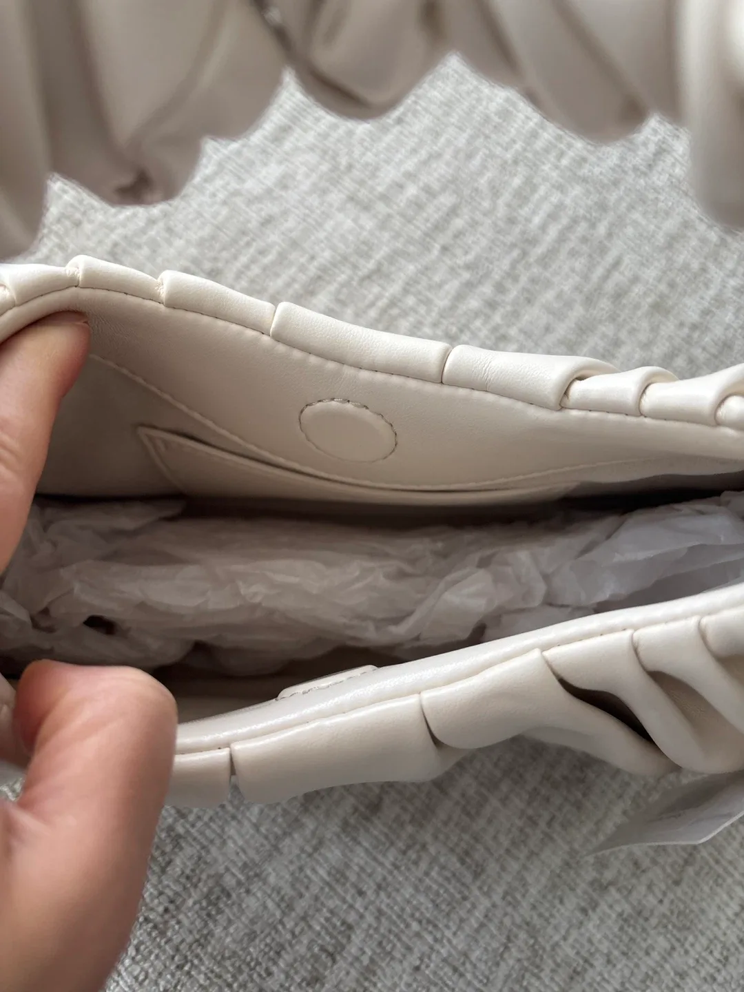 JW PEI Gabbi Ruched Hobo Handbag - Ivory image indicator(2)