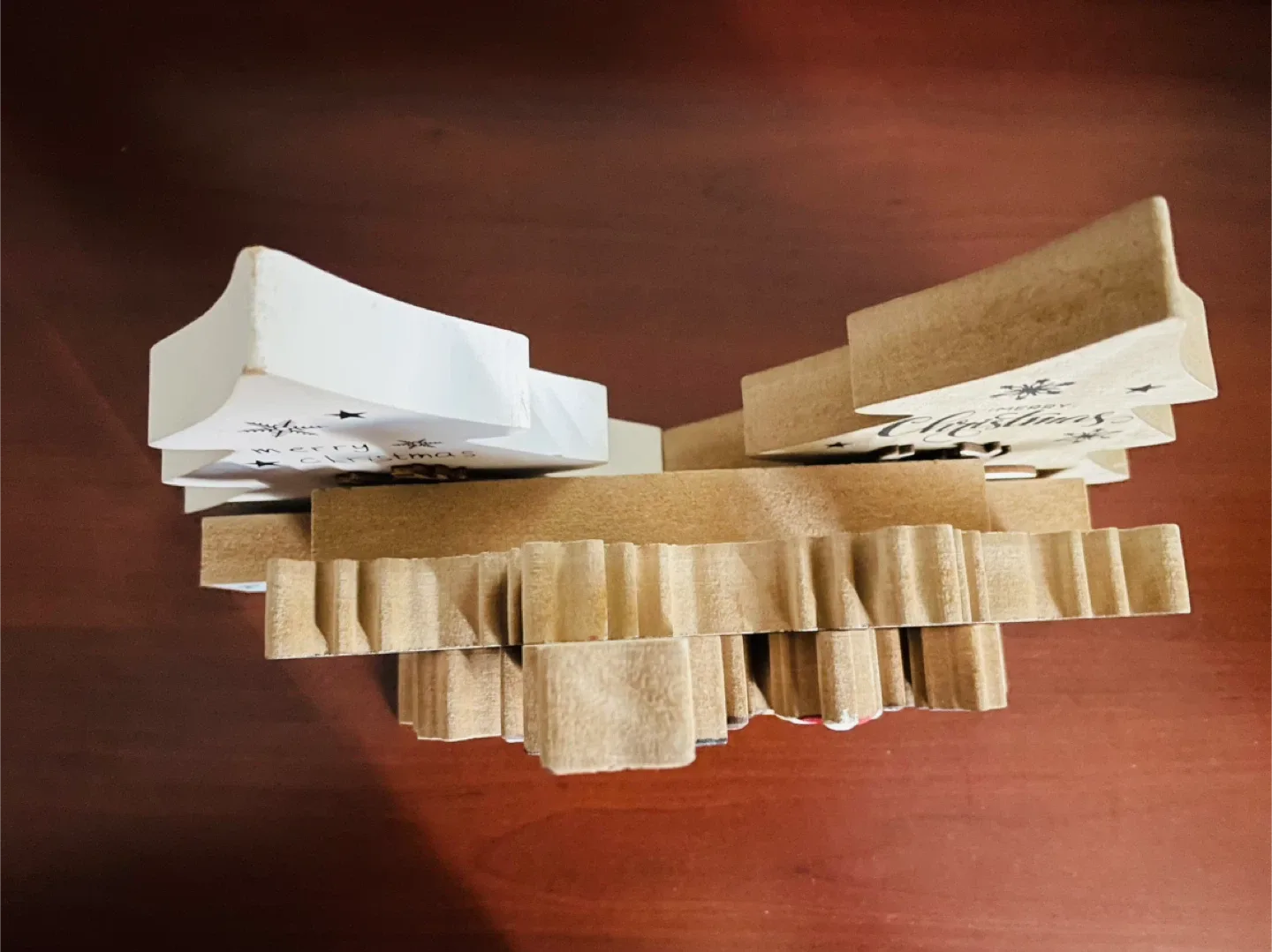 5 Real Wood stand up Christmas Decorations image indicator(7)