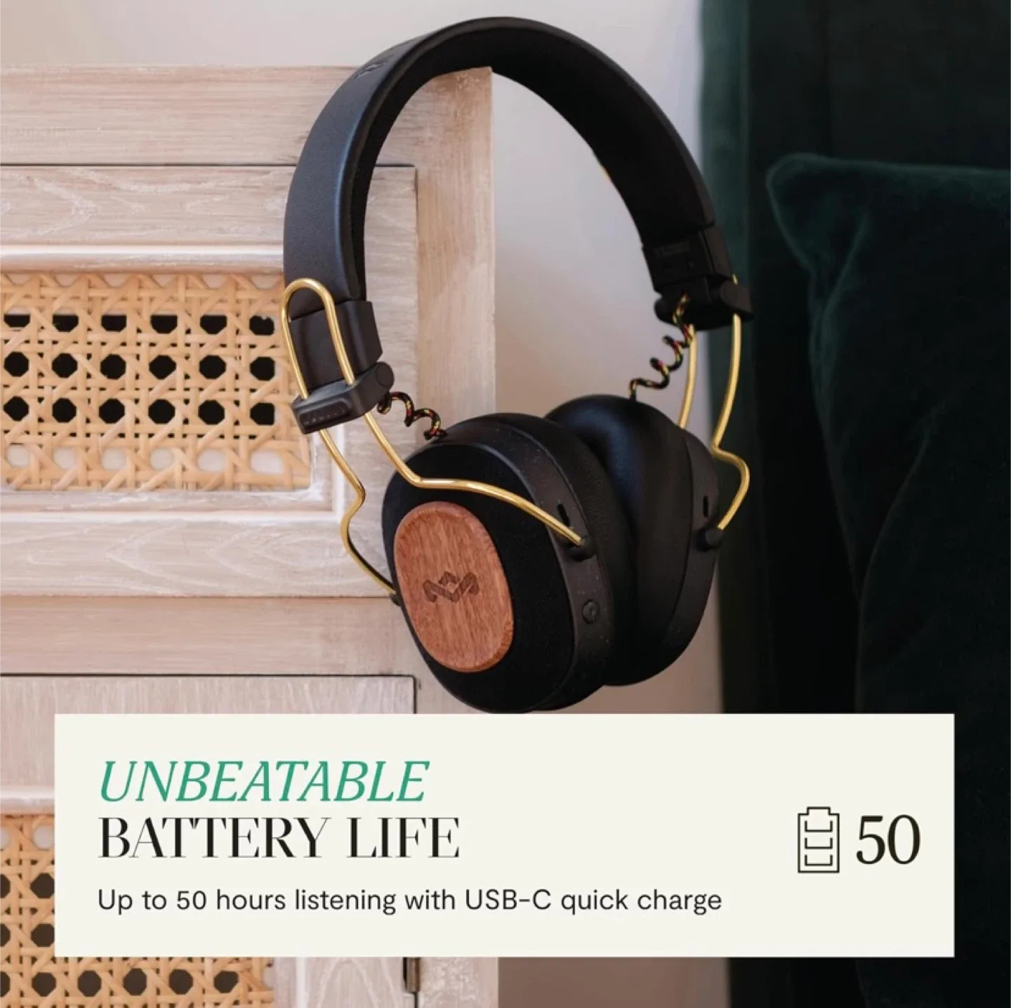 House of Marley Positive Vibration Riddim Headphones image indicator(5)