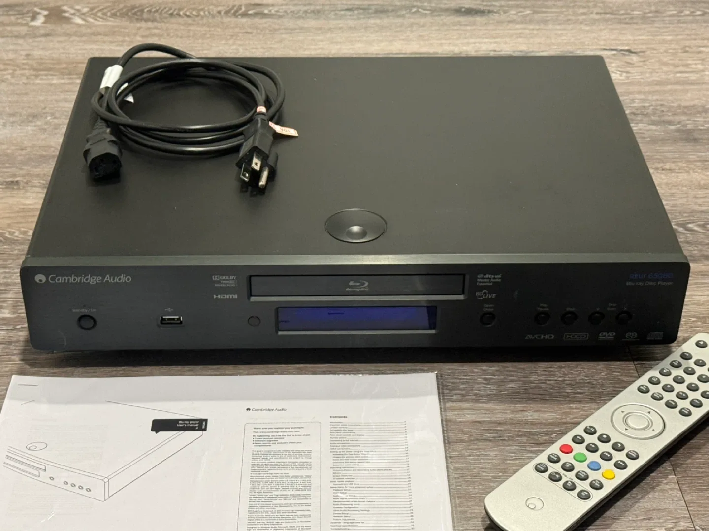 Cambridge Audio Azur 650BD Blu-ray/DVD/CD Disc Player