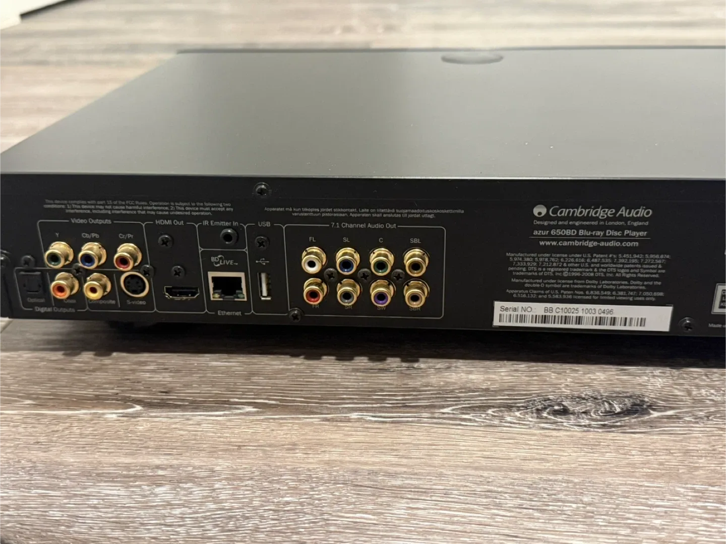 Cambridge Audio Azur 650BD Blu-ray/DVD/CD Disc Player image indicator(7)