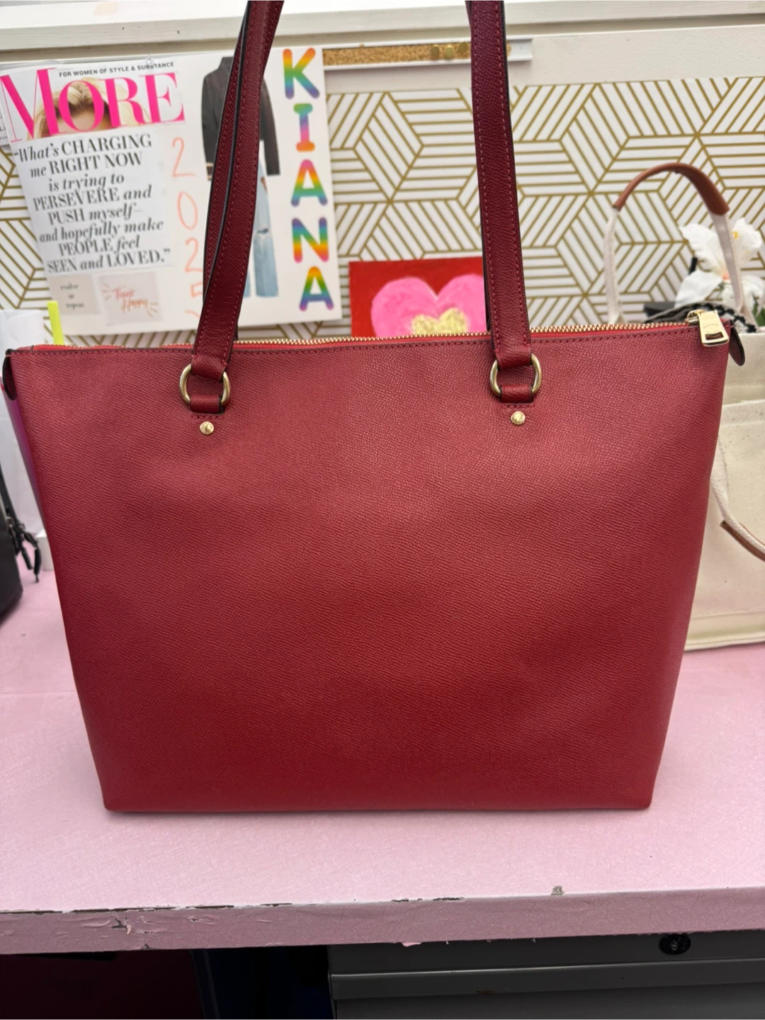 Coach Red Tote Bag - photo 2