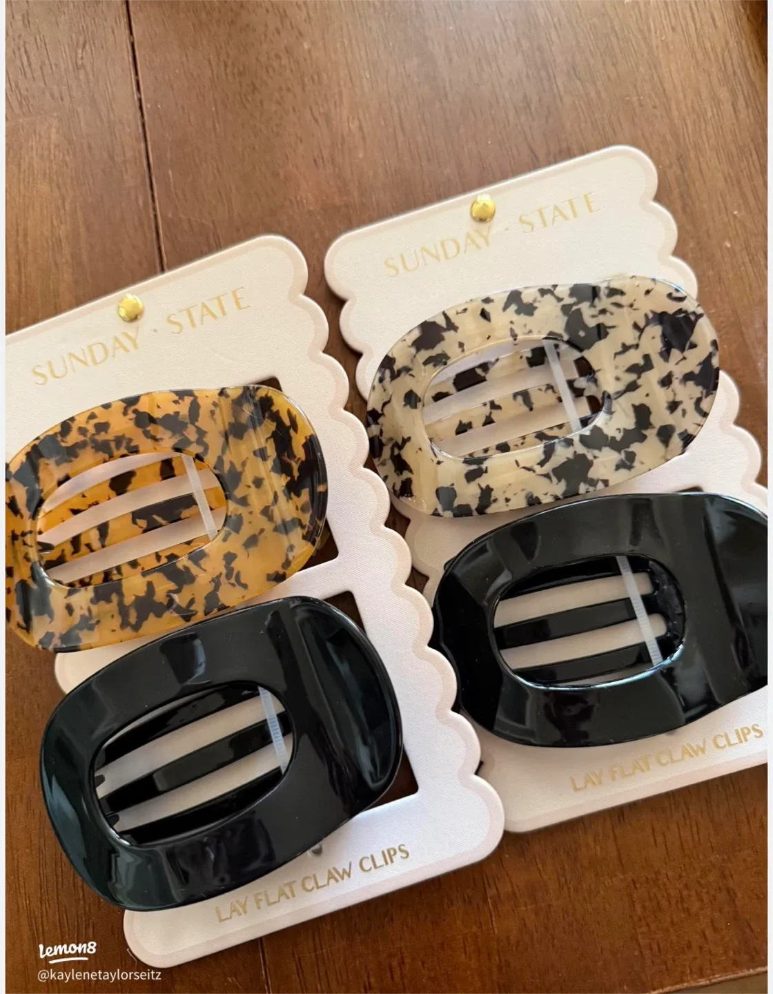 #CLEANOUT  State Claw Hair Clips - Set of 4 image indicator(2)