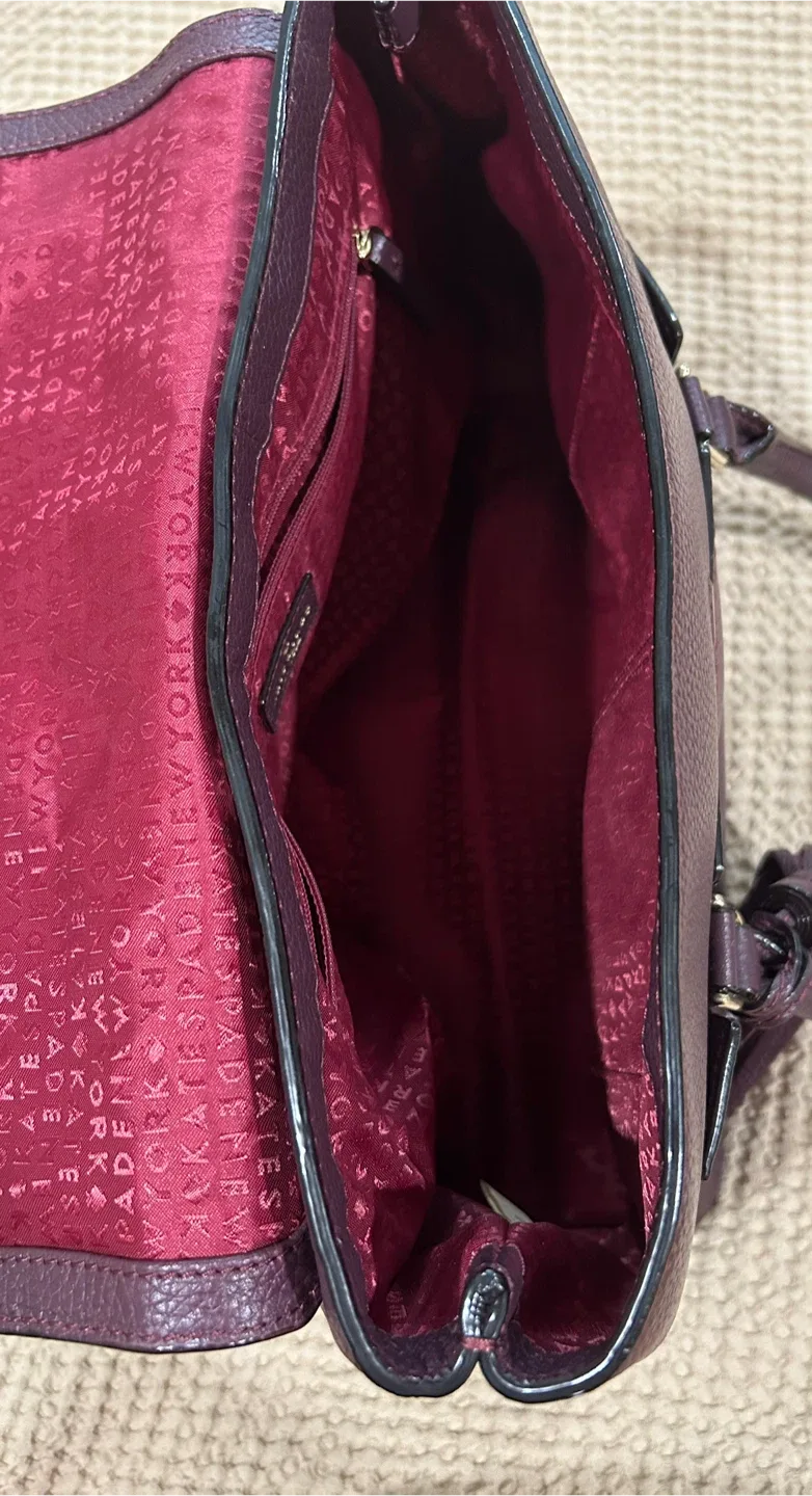Kate Spade Purple Leather Handbag image indicator(5)