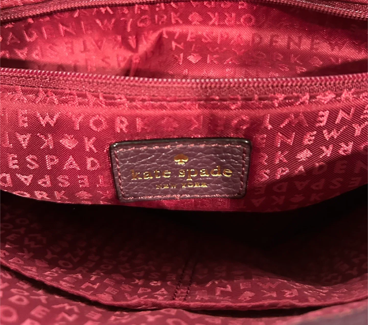 Kate Spade Purple Leather Handbag image indicator(4)