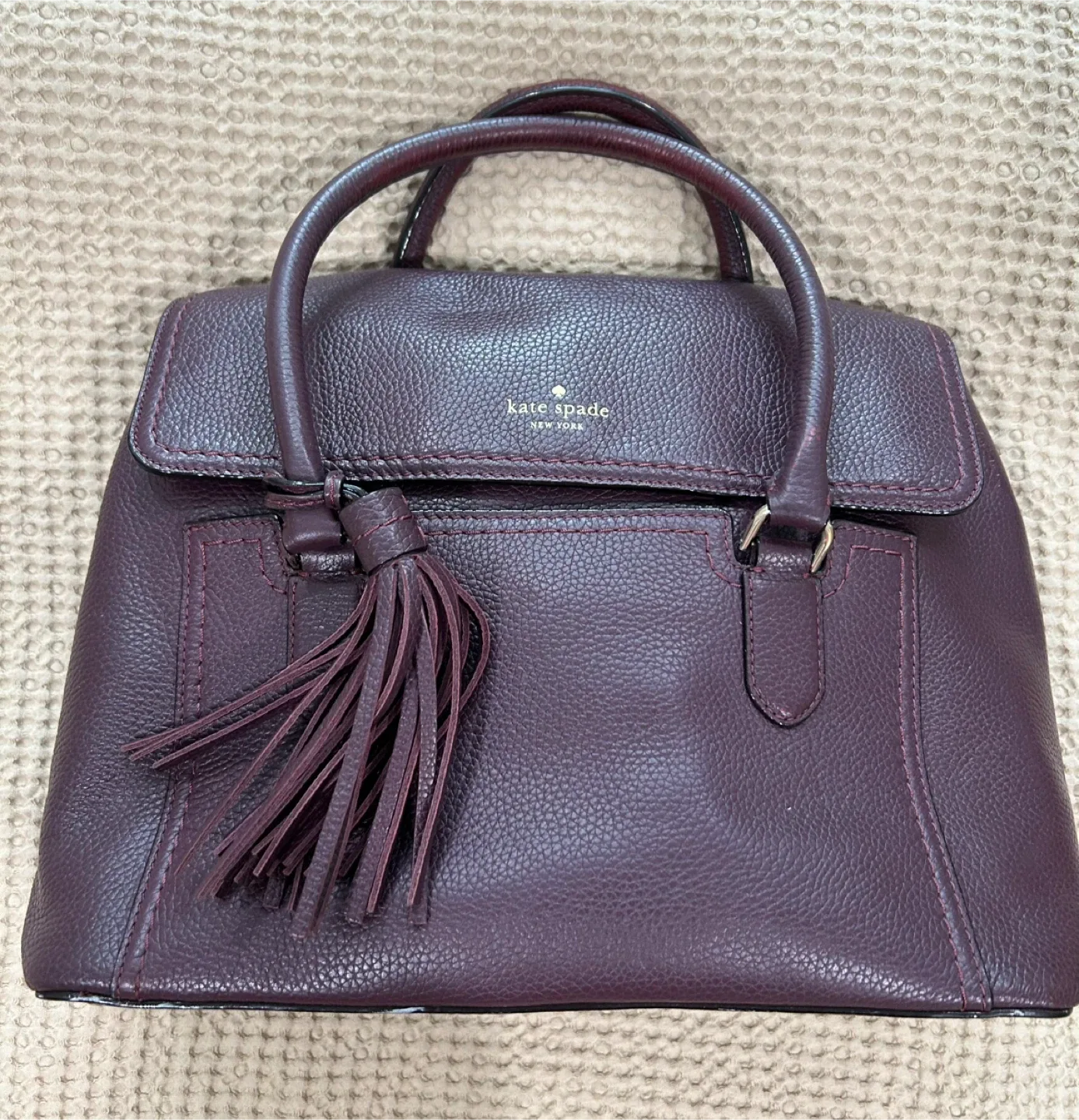 Kate Spade Purple Leather Handbag