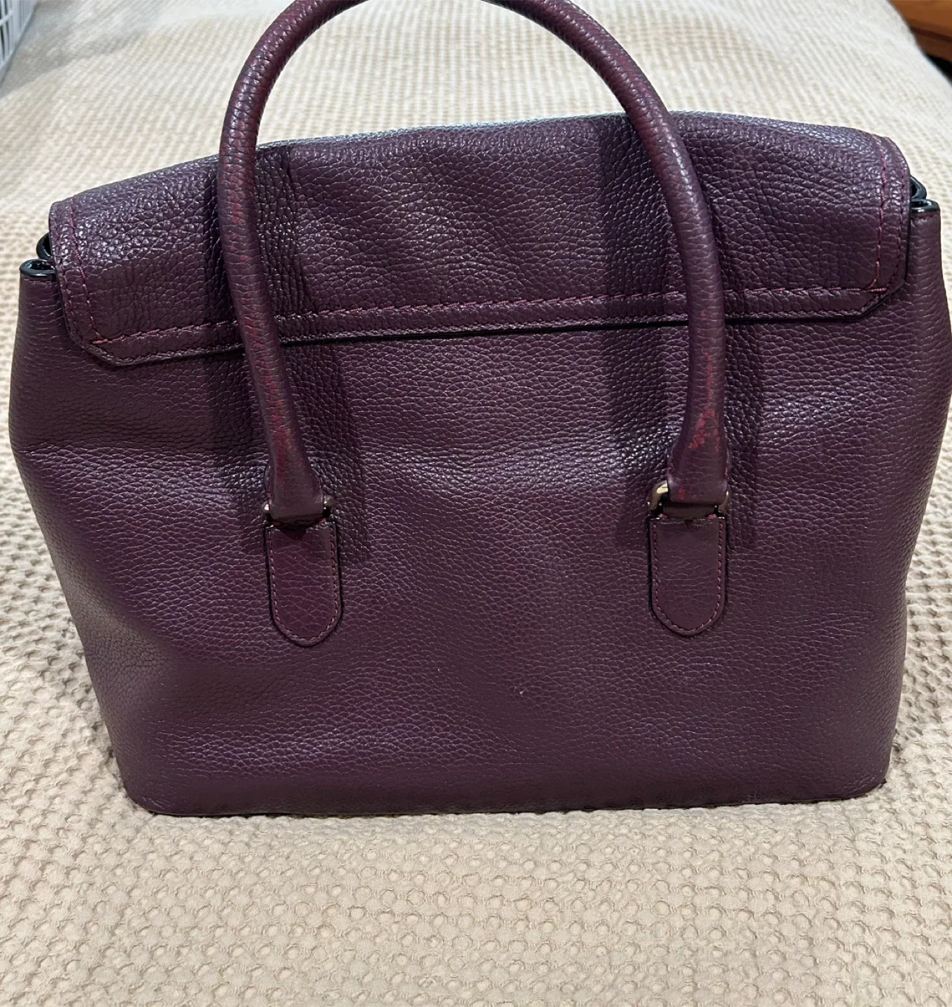Kate Spade Purple Leather Handbag image indicator(3)