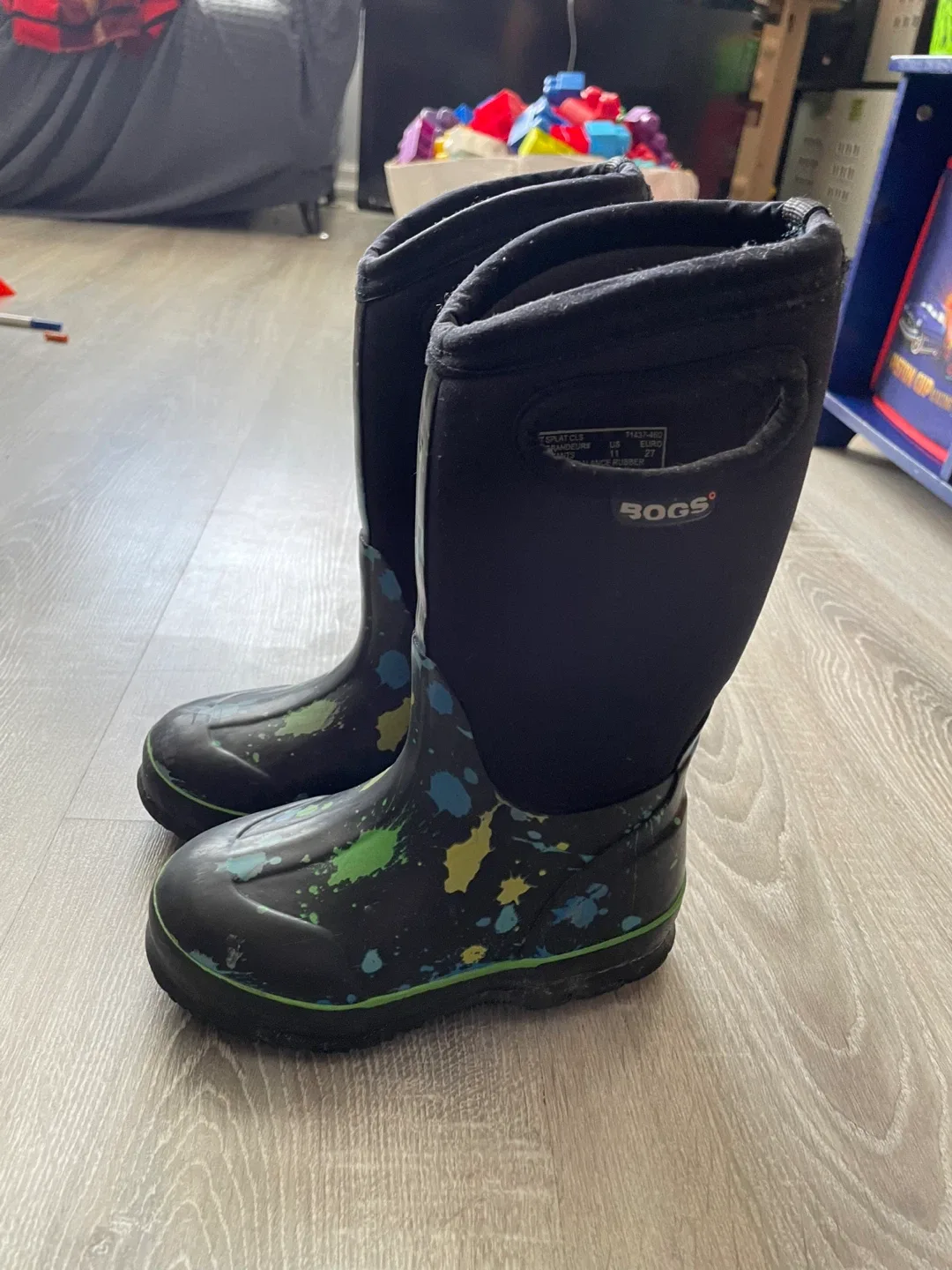 Bogs Paint Splat CLS Kids Boots - Size US 11