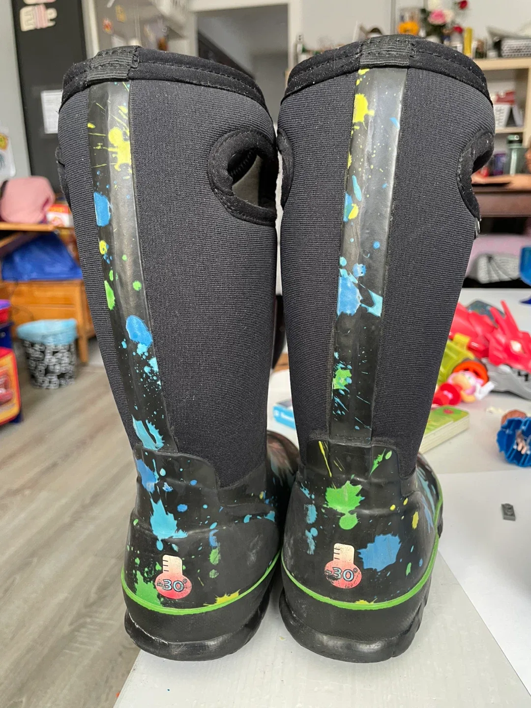 Bogs Paint Splat CLS Kids Boots - Size US 11 image indicator(6)