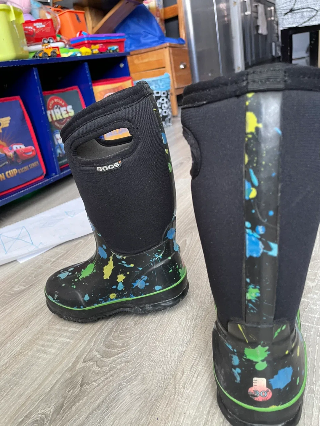 Bogs Paint Splat CLS Kids Boots - Size US 11 image indicator(10)