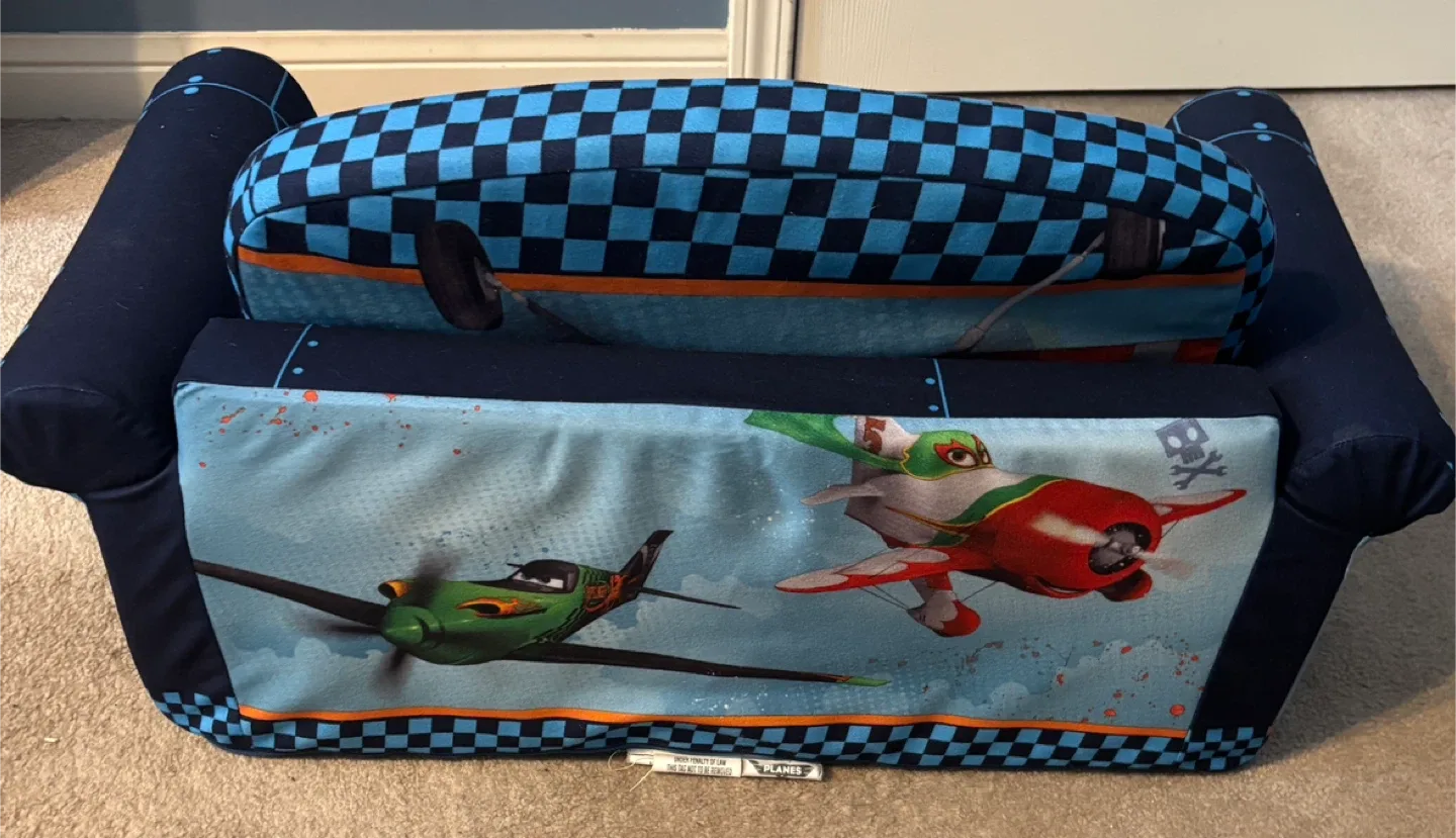 Disney Planes Marshmallow High Back Open Sofa/Bed for kids image indicator(3)