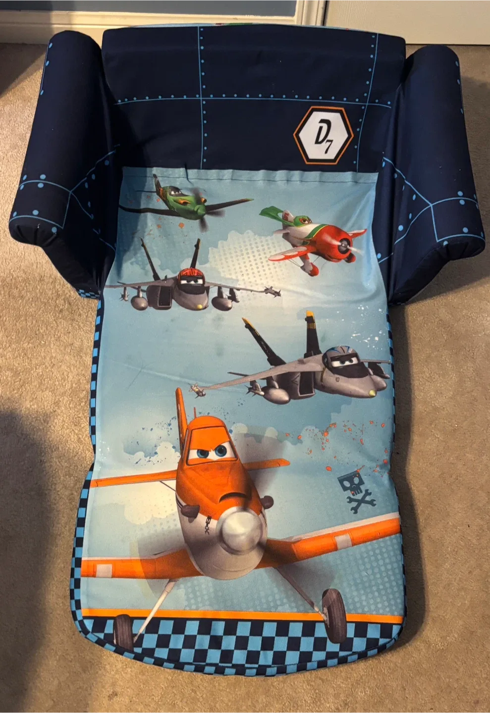 Disney Planes Marshmallow High Back Open Sofa/Bed for kids