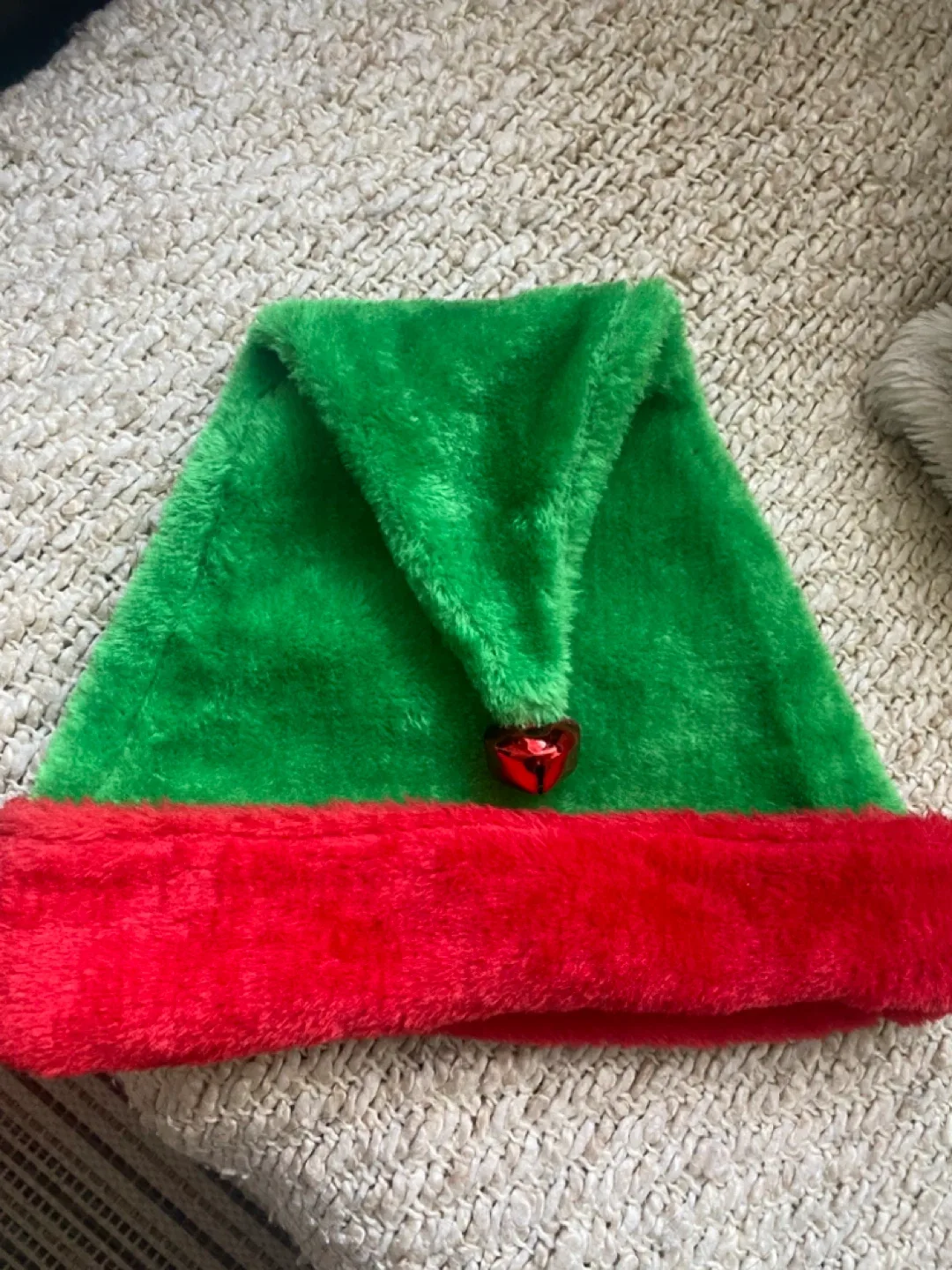 Festive Elf Hat - Green & Red