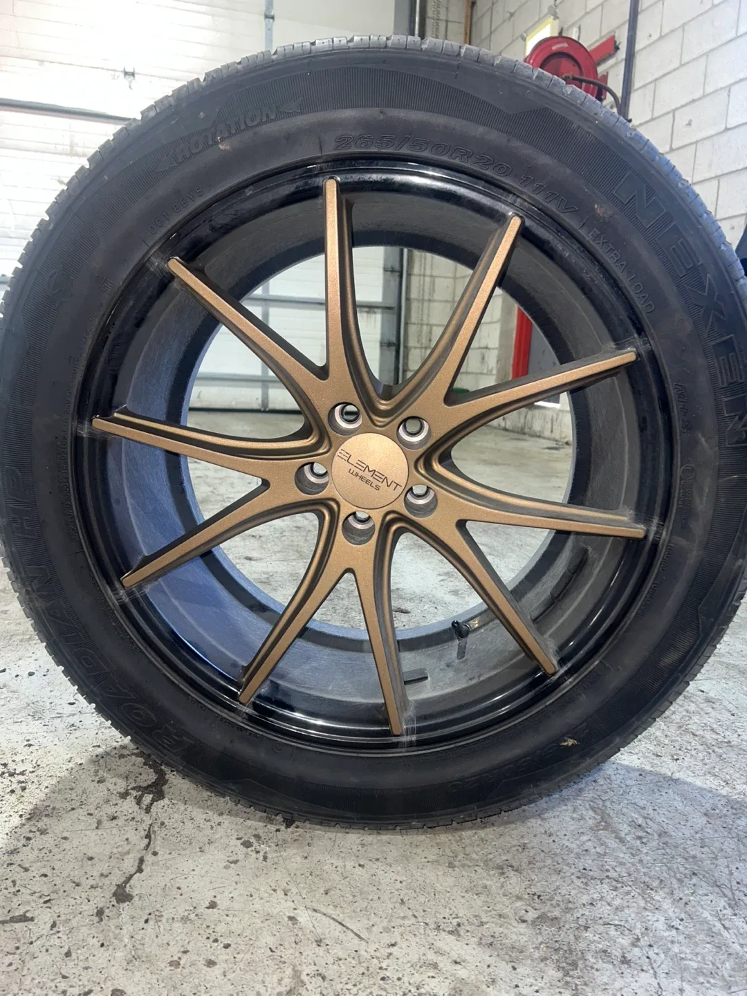 Element Wheels Bronze with Roadian Tire 265/50R20