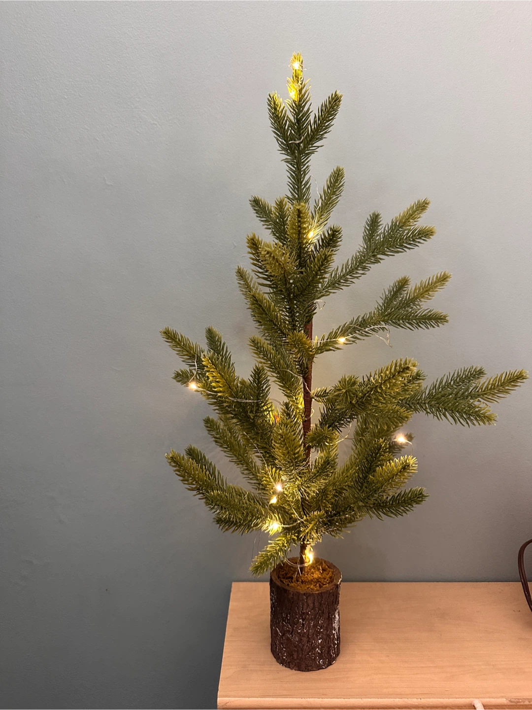 25” Mini Artificial Christmas Tree with Lights