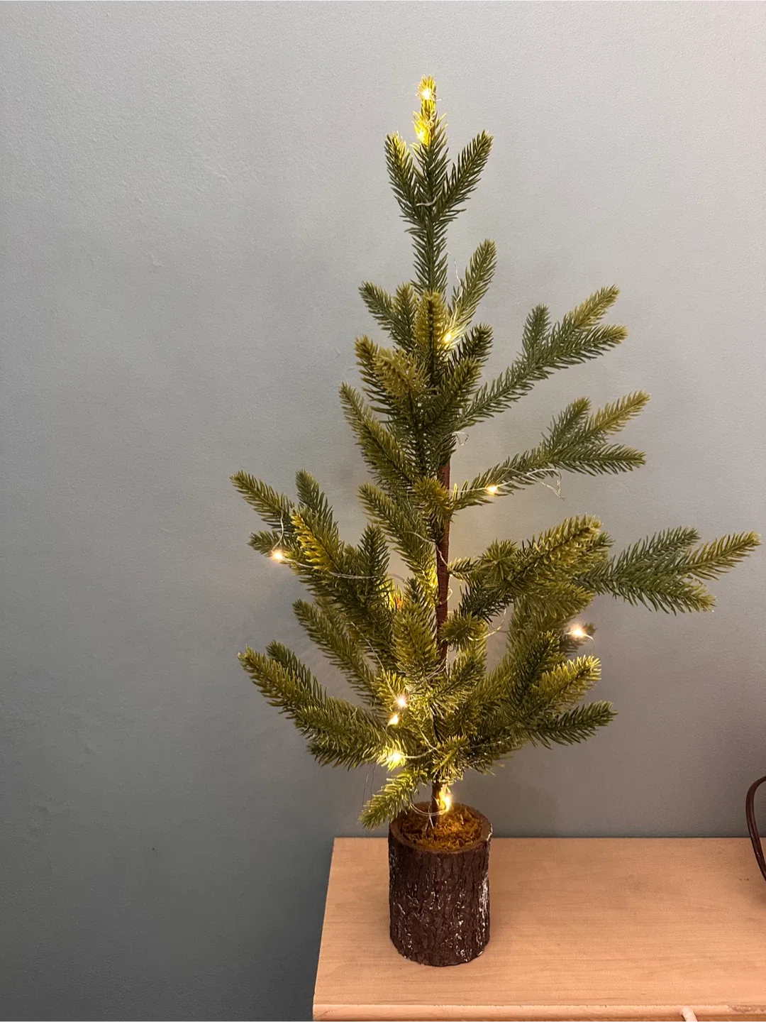 25” Mini Artificial Christmas Tree with Lights