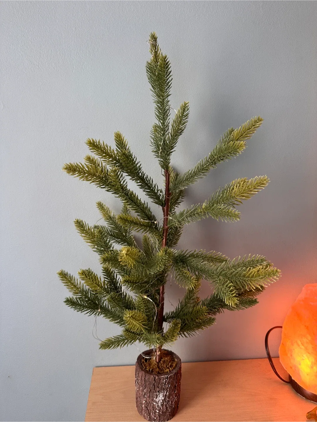 25” Mini Artificial Christmas Tree with Lights image indicator(2)