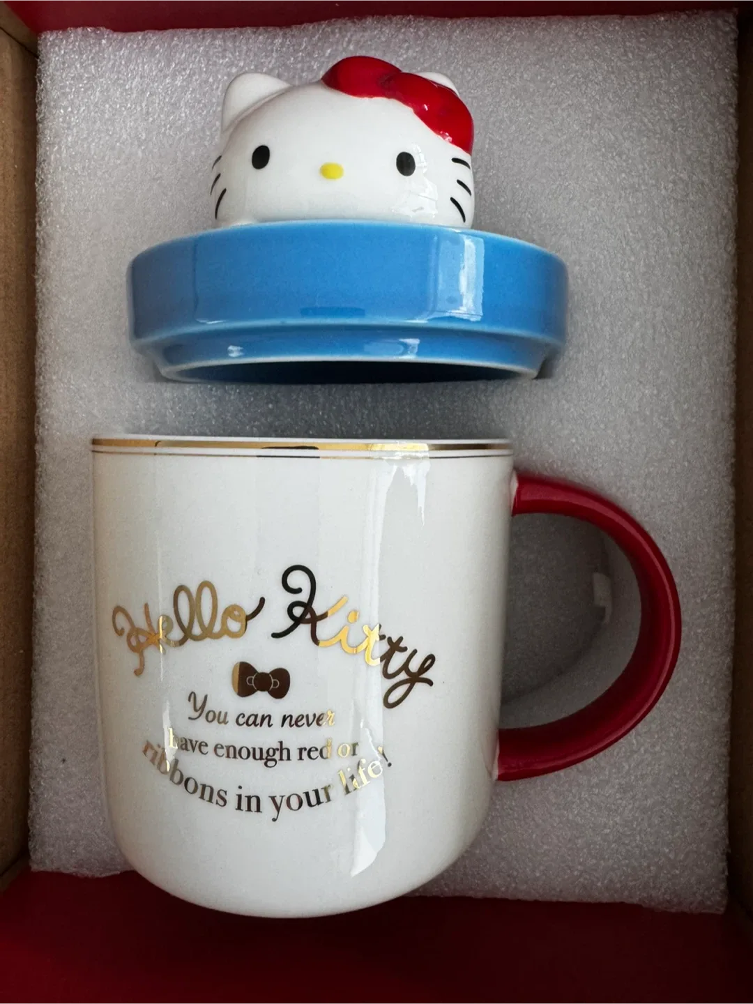 #cleanout BNIB Hello Kitty Mug with Lid - New in Box!